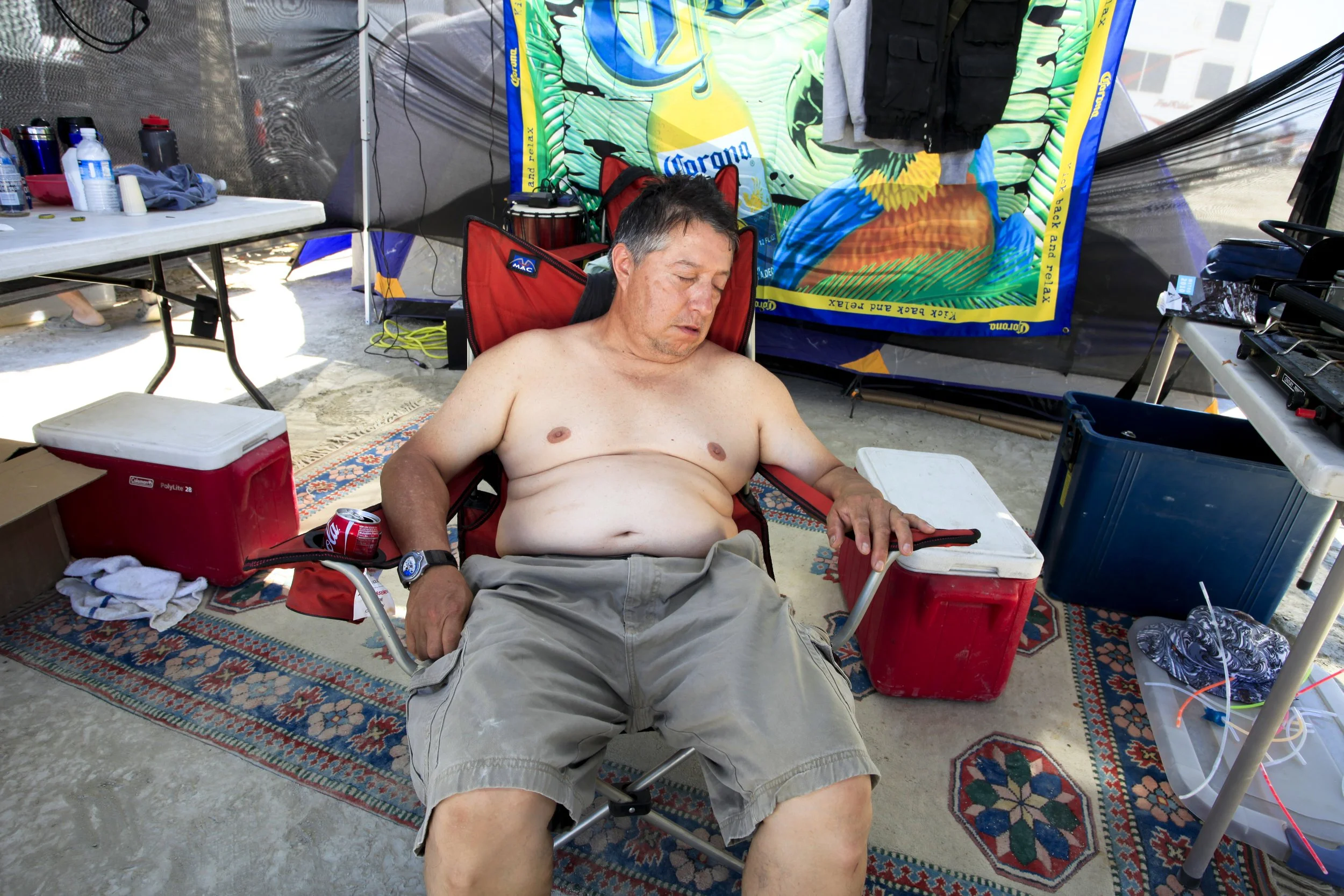 Burning Man 2010 547; Sleeping Guy.JPG