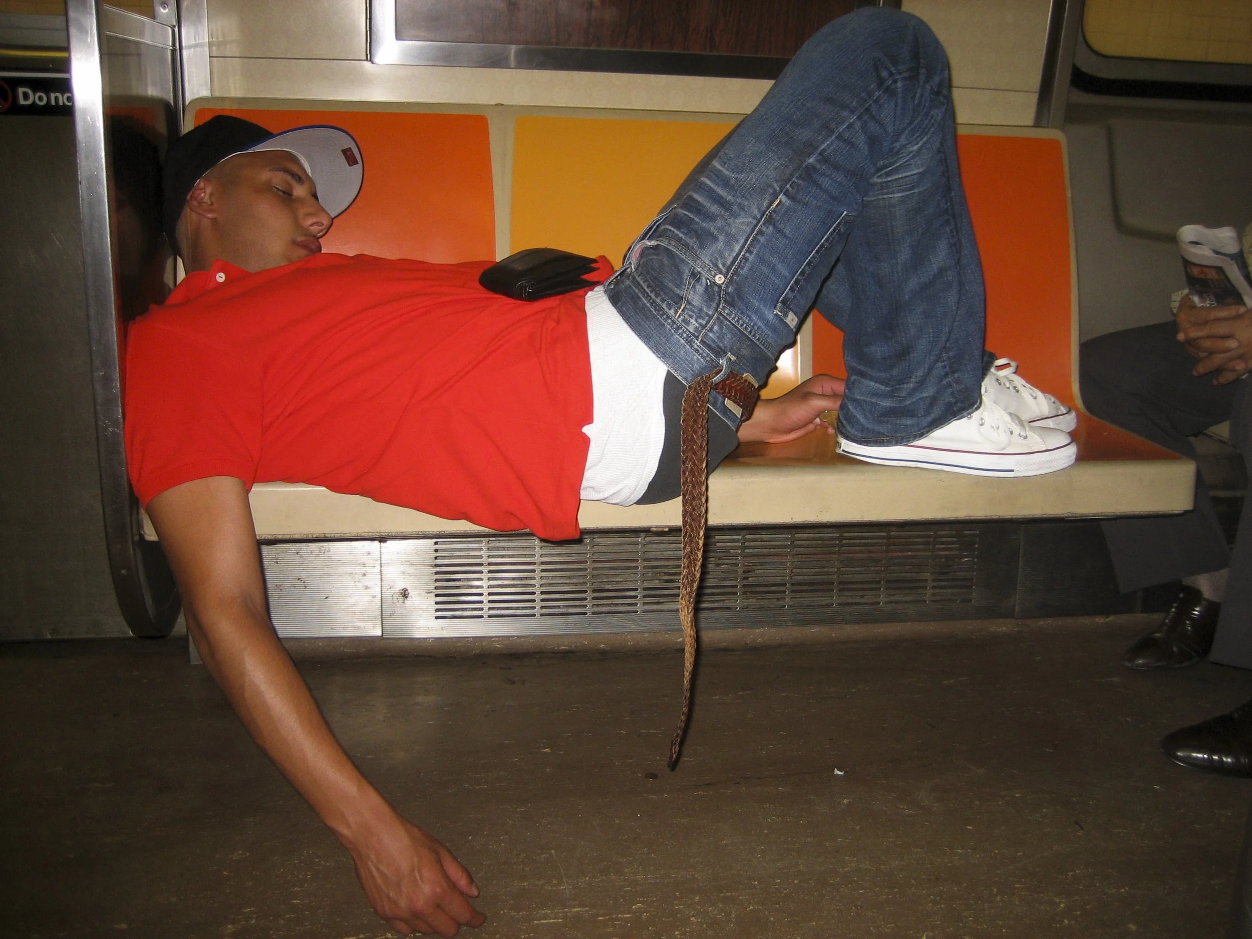 Drunk Sleeping Guy On Train 1.JPG