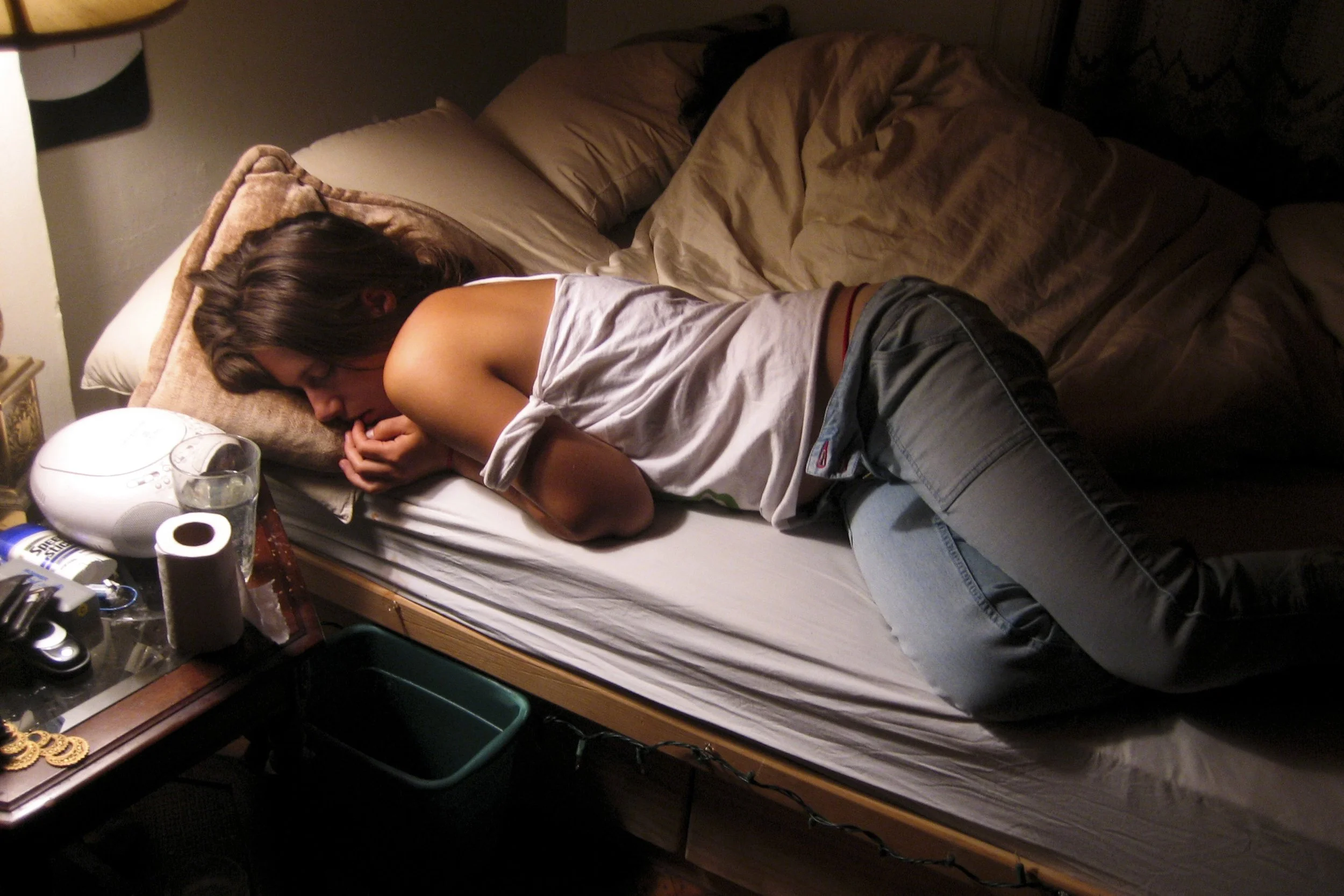 Jade Passed Out Drunk Mike Sleeping Vomit 3.JPG