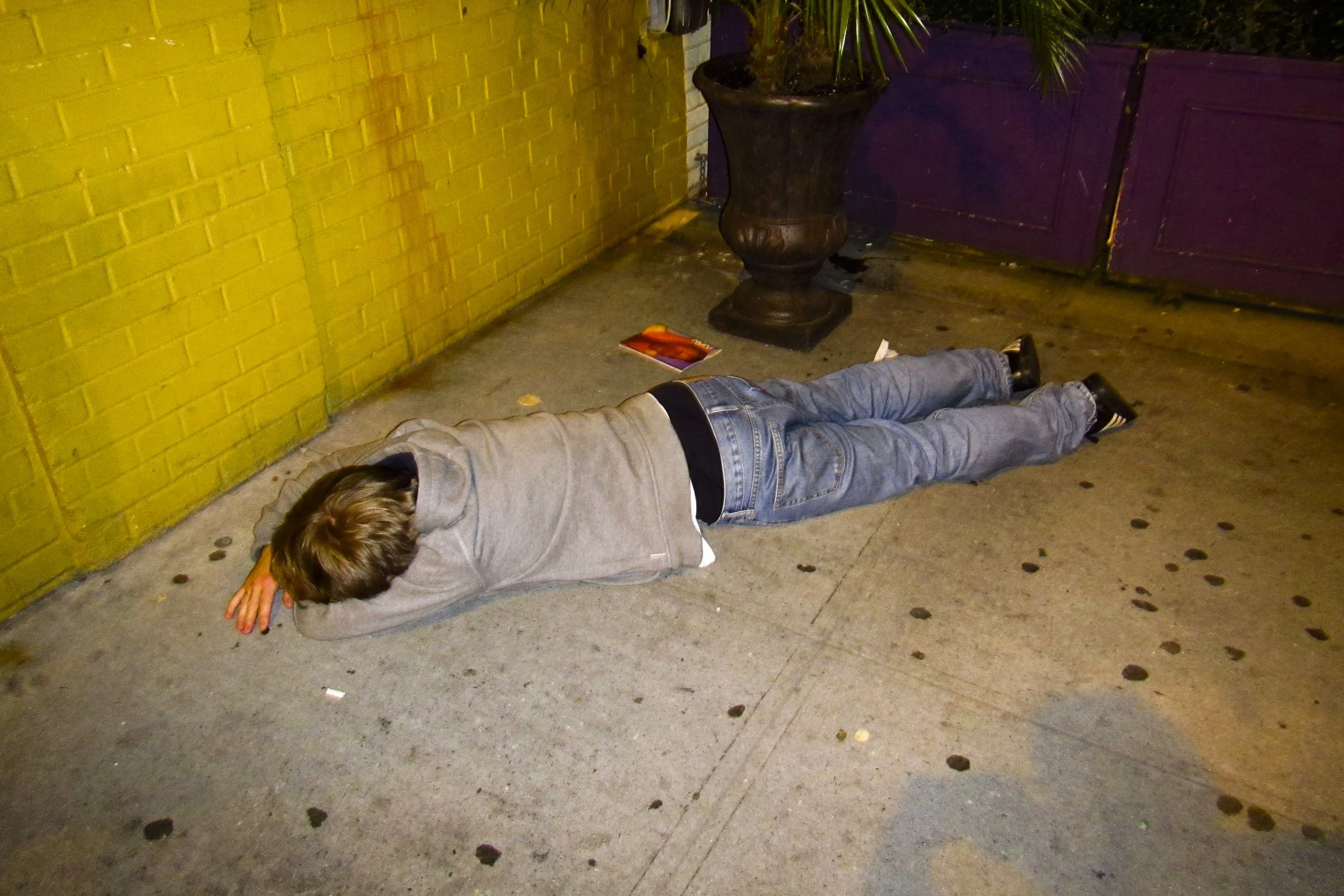 Passed Out Dude On Street.JPG