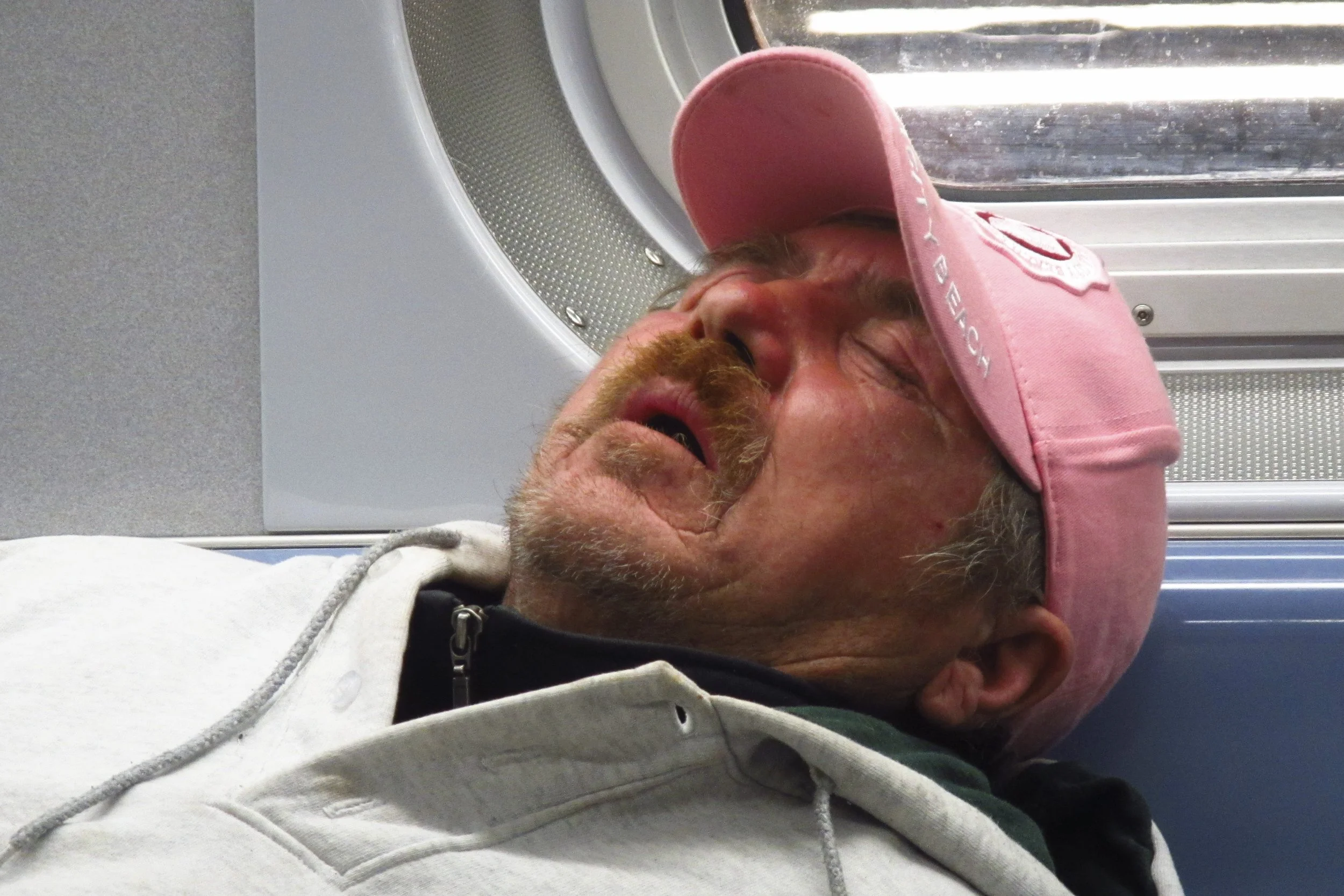 Passed Out Scrill Grill On Train.JPG