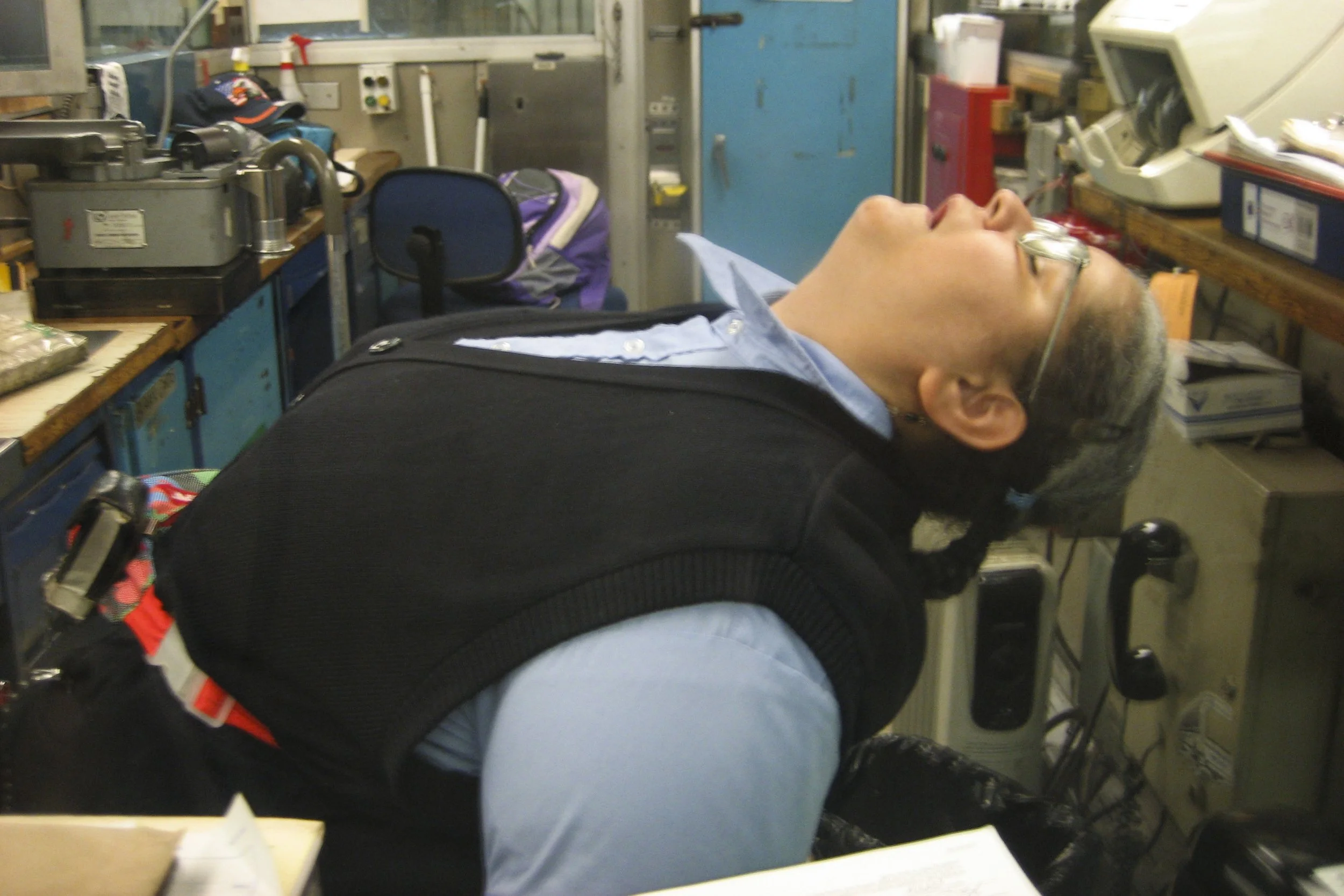 Sleeping Token Booth Clerk Streets.JPG