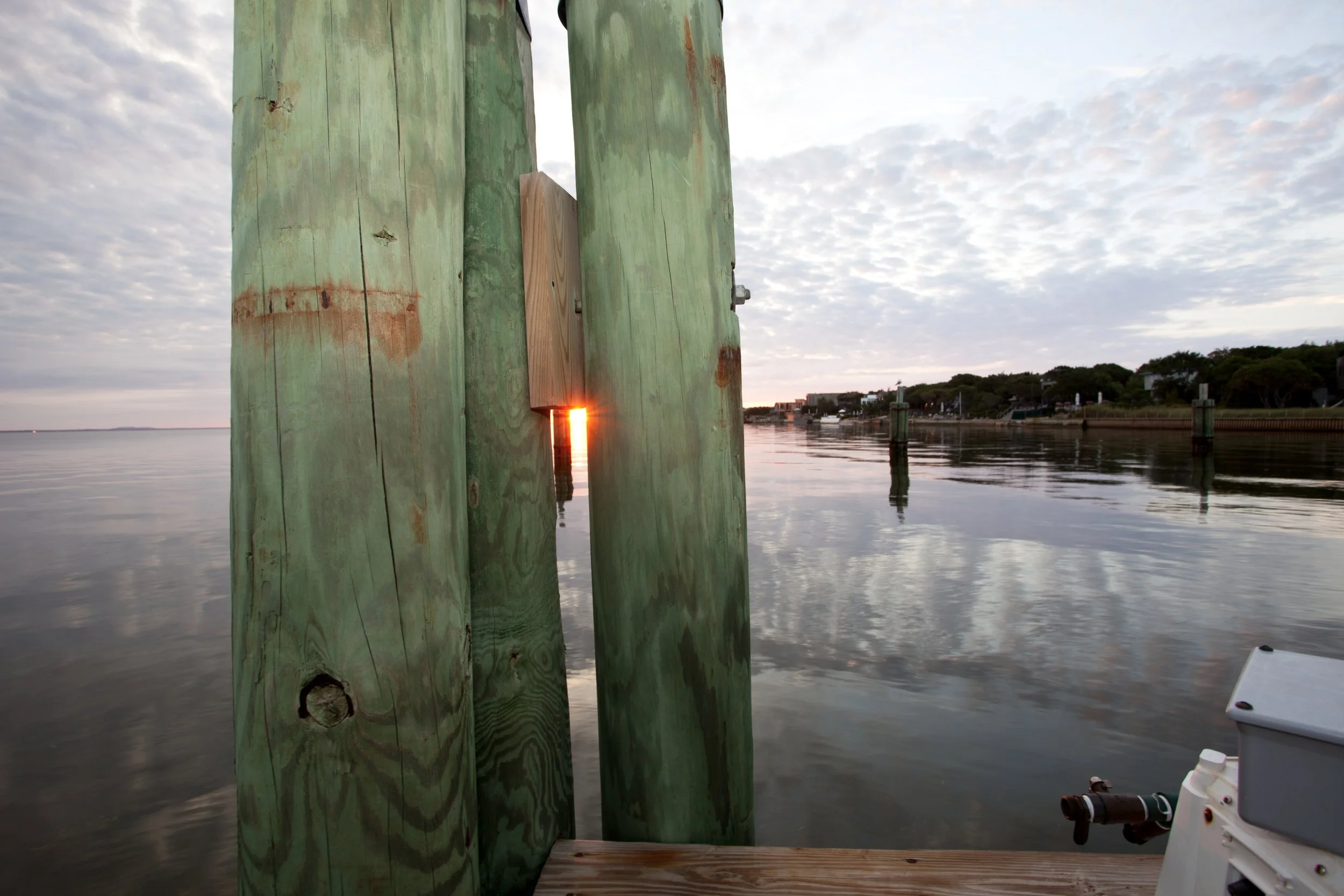 Fire Island Pines Ascension Weekend 2010; Pilings & Sunrise.jpg