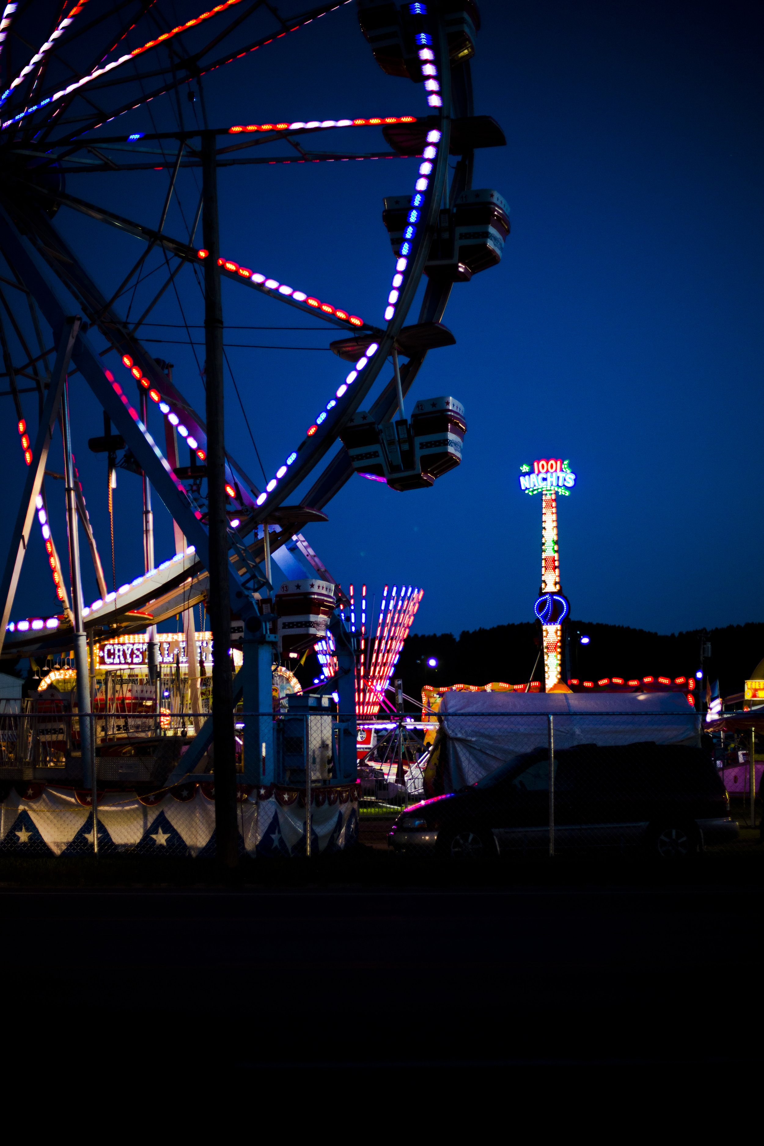 Adirondacks 2015 54; County Fair Ferris Wheel Rides Night.JPG