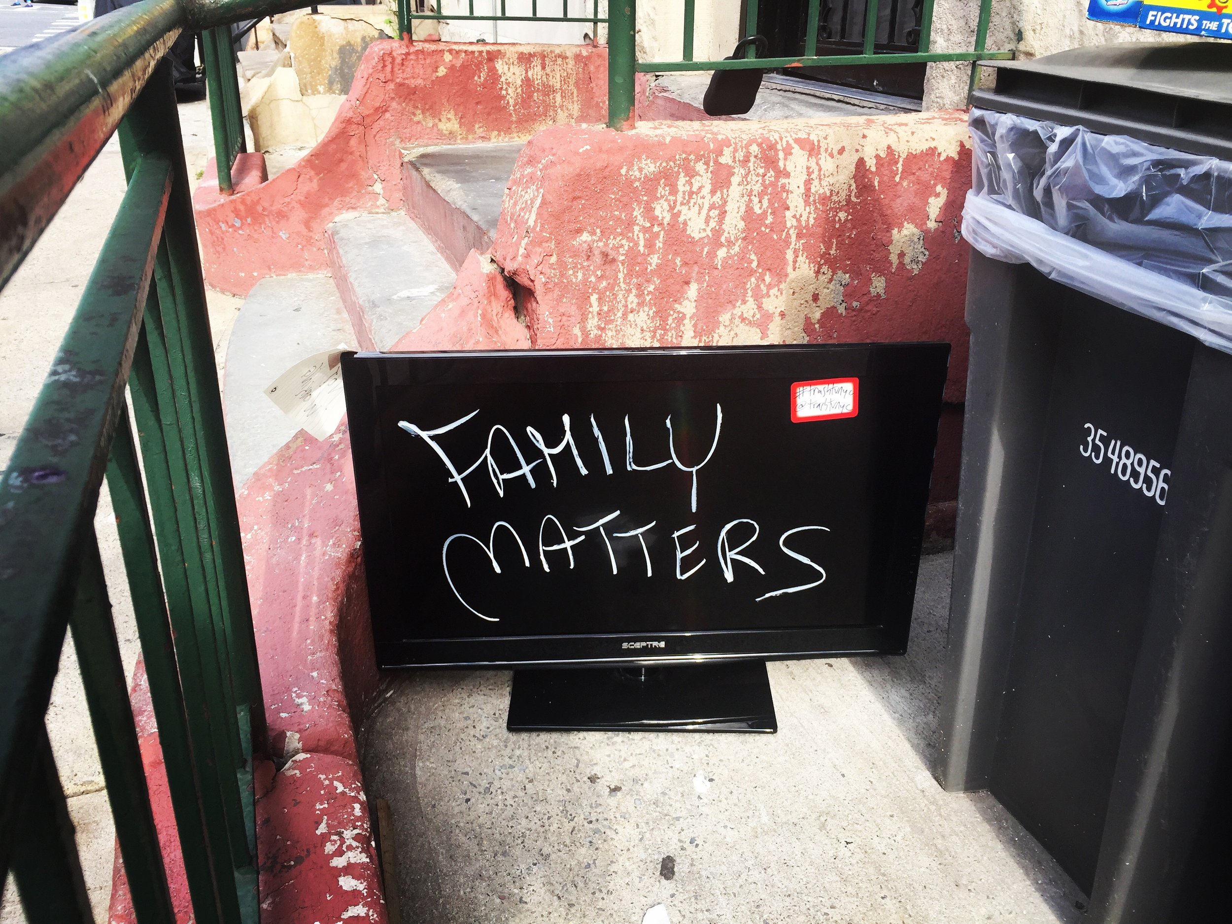 Trash TV NYC; Family Matters.JPG