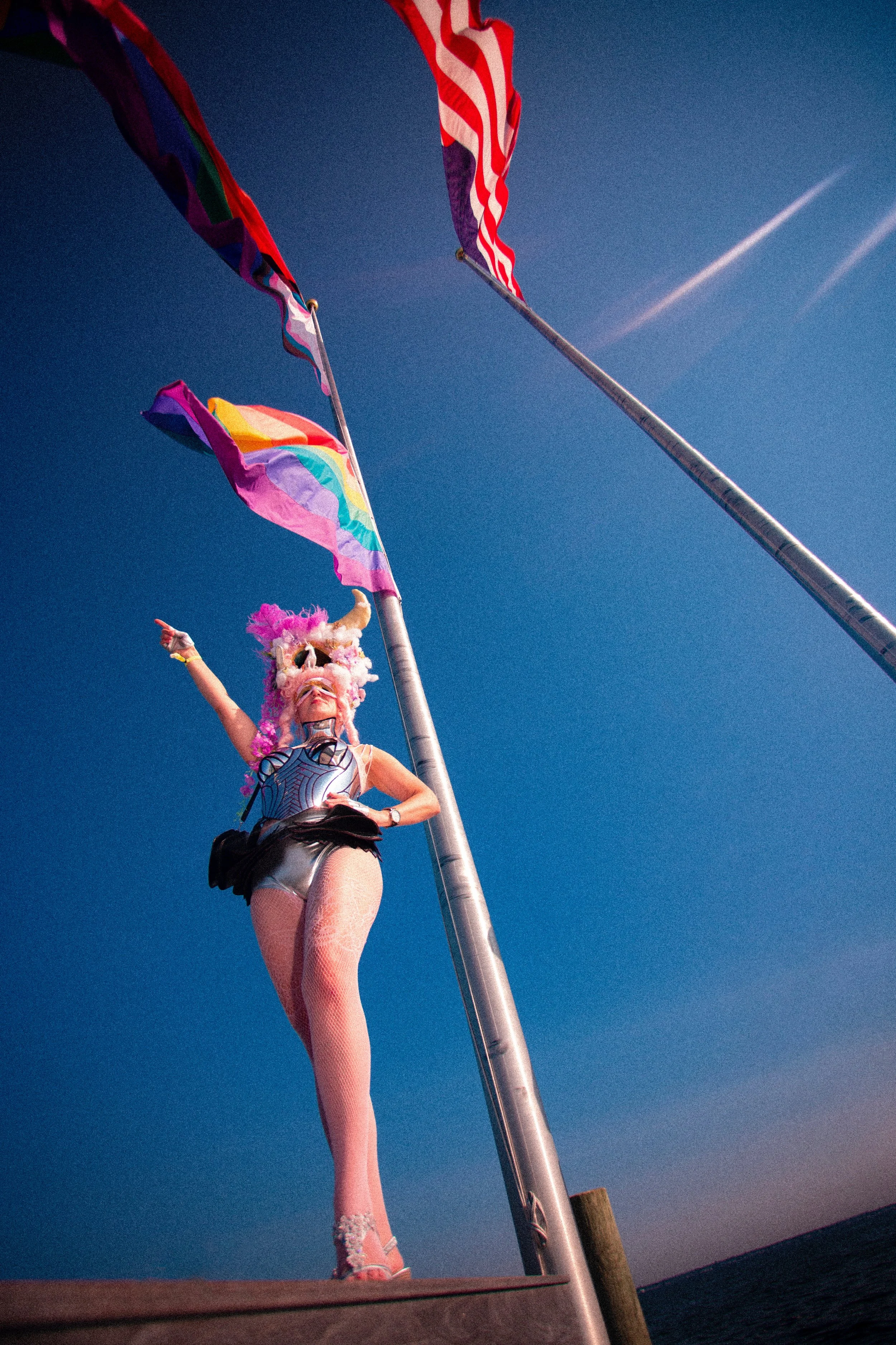 Fire Island Pines - Pines Party Weekend August 1st - 3rd 2025 9 Nina Pride Flags Photo by Vito Fun.jpg
