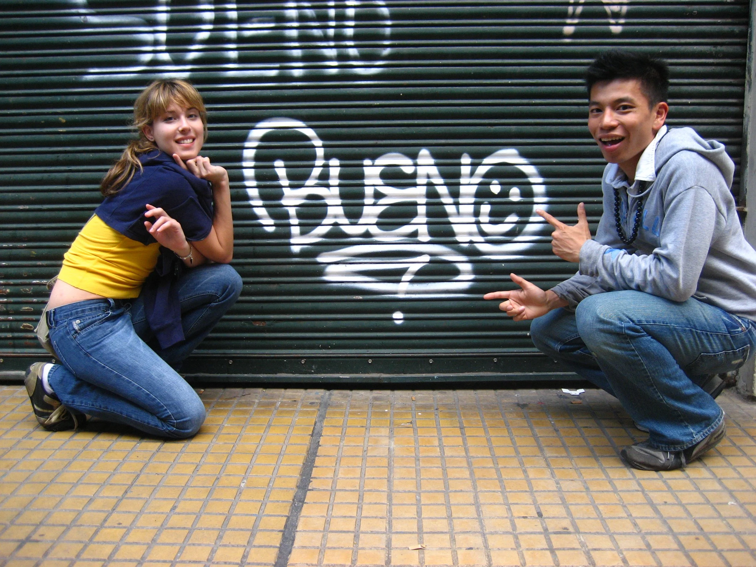 Buenos Aires March 2007; Bueno Becca Clem Graffiti.JPG