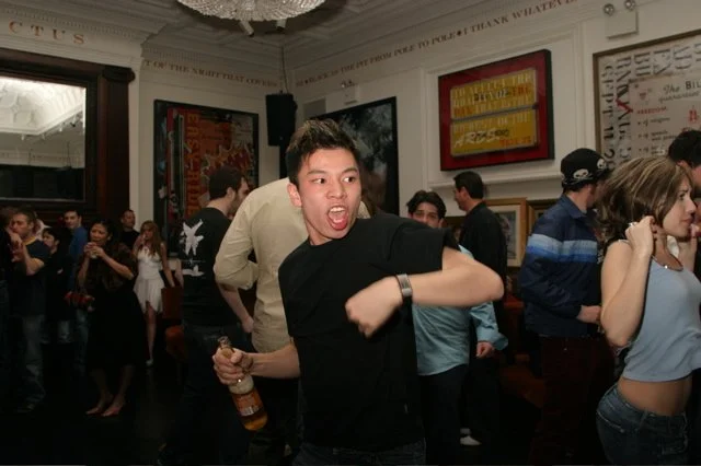 Signalflow Keith's Birthday Capitale April 2004; Clem Dancing.jpg