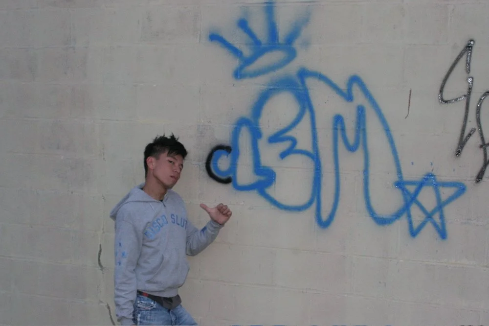 Truro 2005; Clem Graffiti.jpg