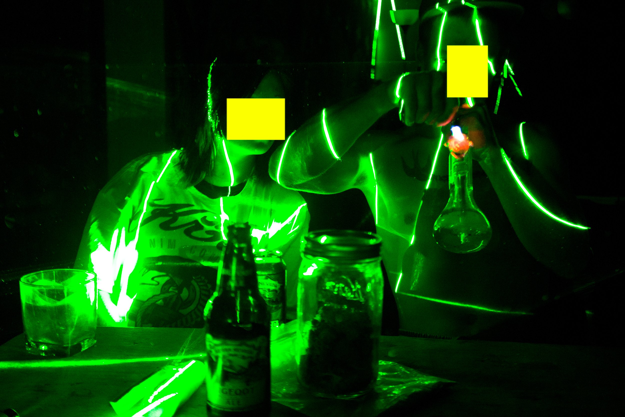 Marijuana Ranch Humboldt County California October 2013 41 Connor Jahni Smoking Laser Photo by Vito Fun.JPG