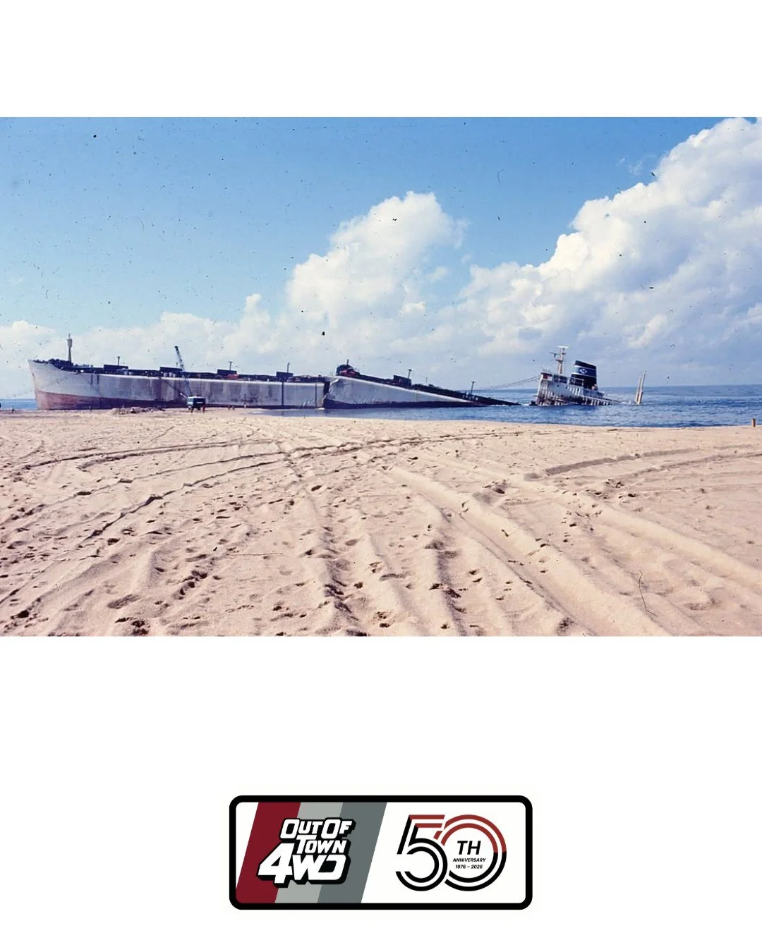 A wild coast. A moment frozen in time.

The Sygna Shipwreck at Stockton Beach became an iconic 4WD landmark after running aground during a massive storm, with swells over 17 metres reported at Newcastle's entrance. Nature truly proved its power.

We 
