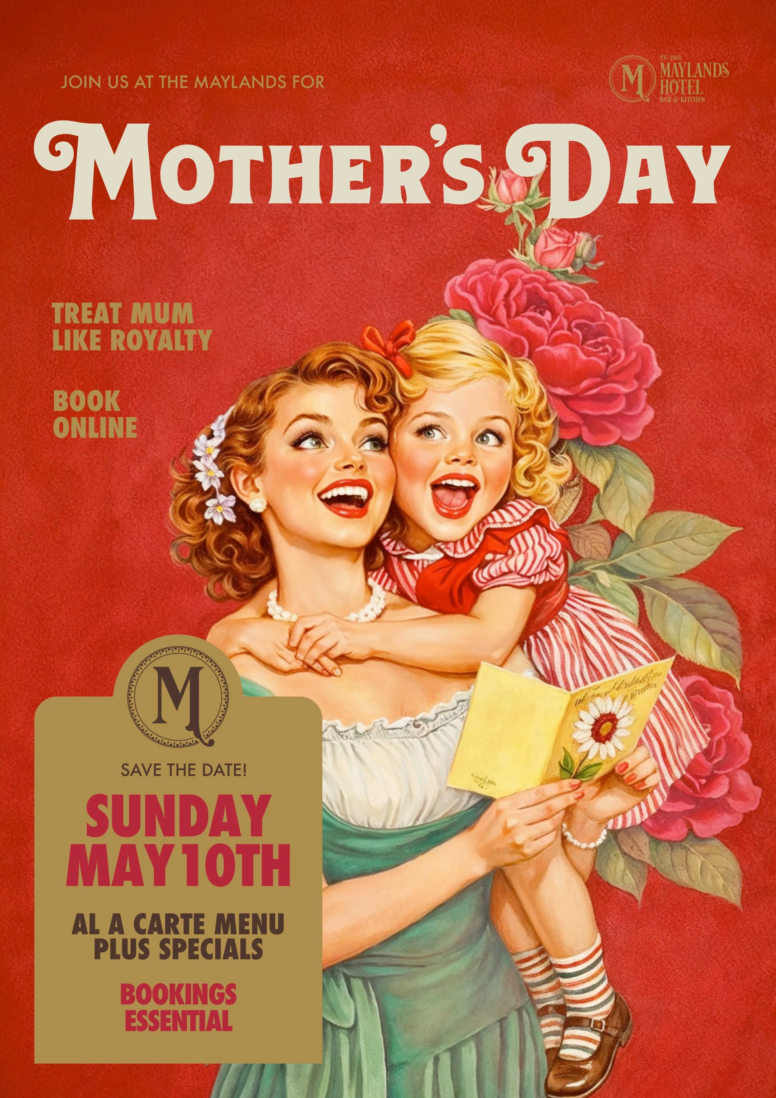 Mother’s Day at The Maylands Hotel.