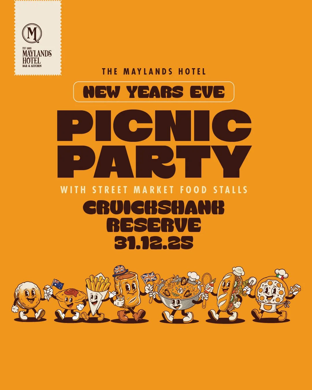 Maylands 2025 New Years Eve Picnic Party