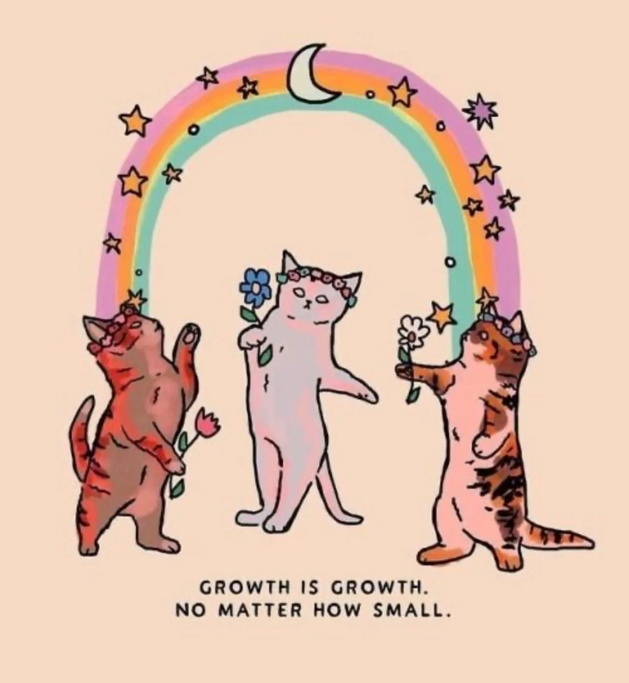 Celebrate your growth, no matter how small 😻 #jadeandjinx #mentalhealthmatters #celebrategrowth