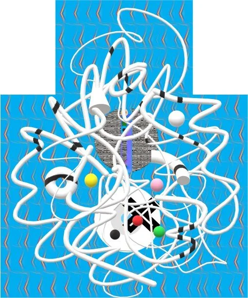 Beautiful Temptation 2021 - Digital Painting and mixed media - 36.6 x 50.6 Inches