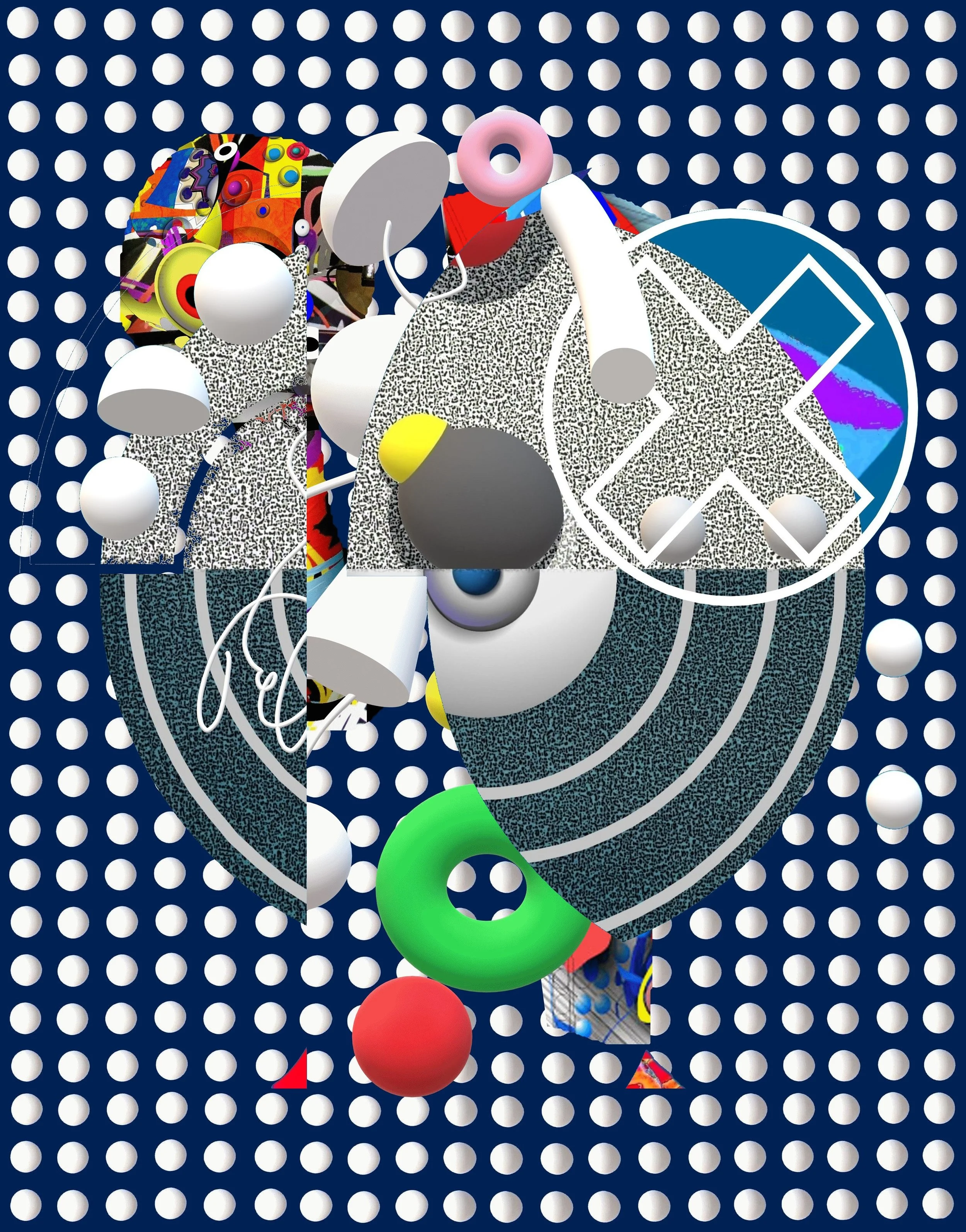 Beautiful Temptation 2021 - Digital Painting and mixed media - 36.6 x 50.6 Inches