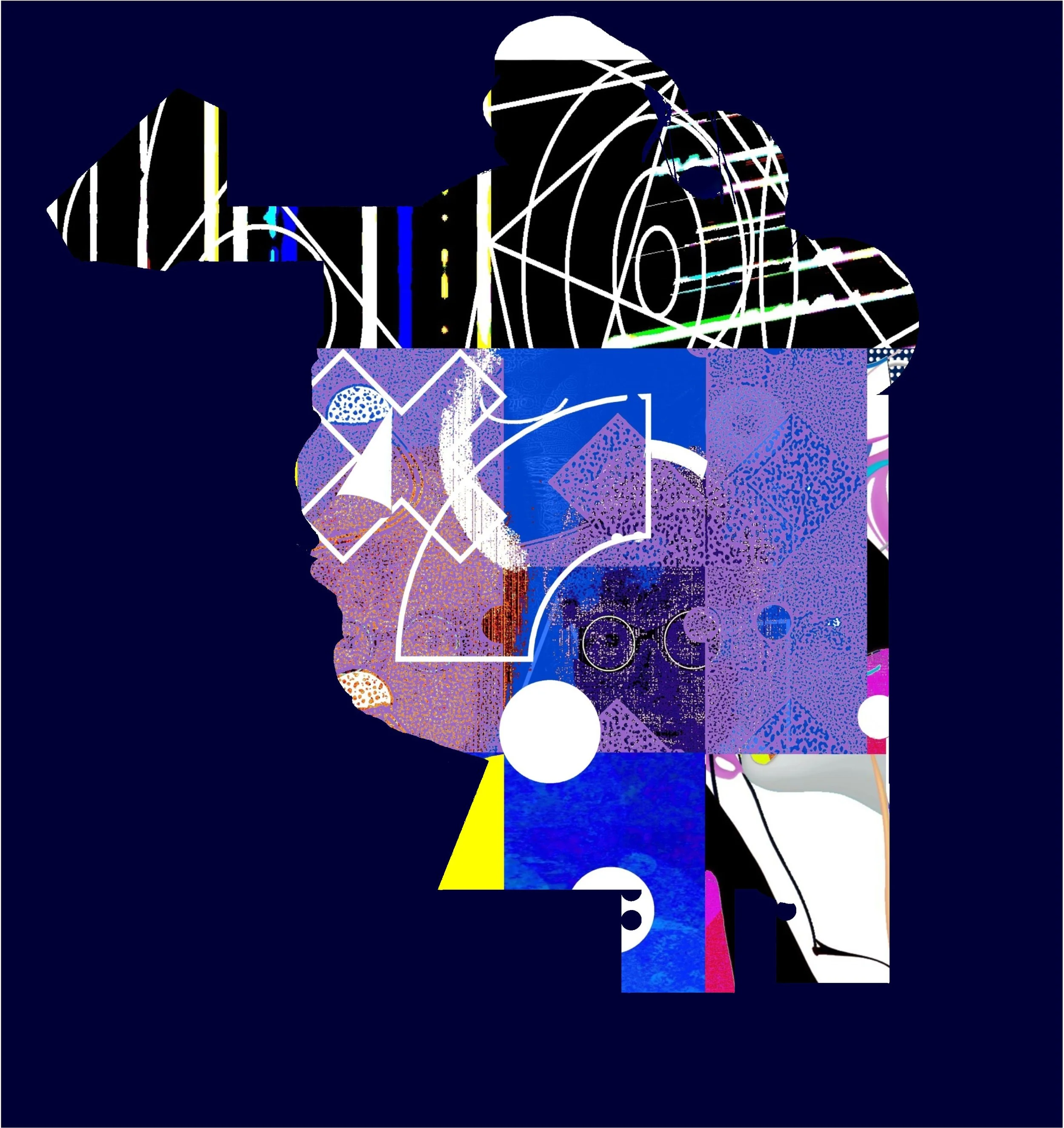 Beautiful Temptation 2021 - Digital Painting and mixed media - 36.6 x 50.6 Inches