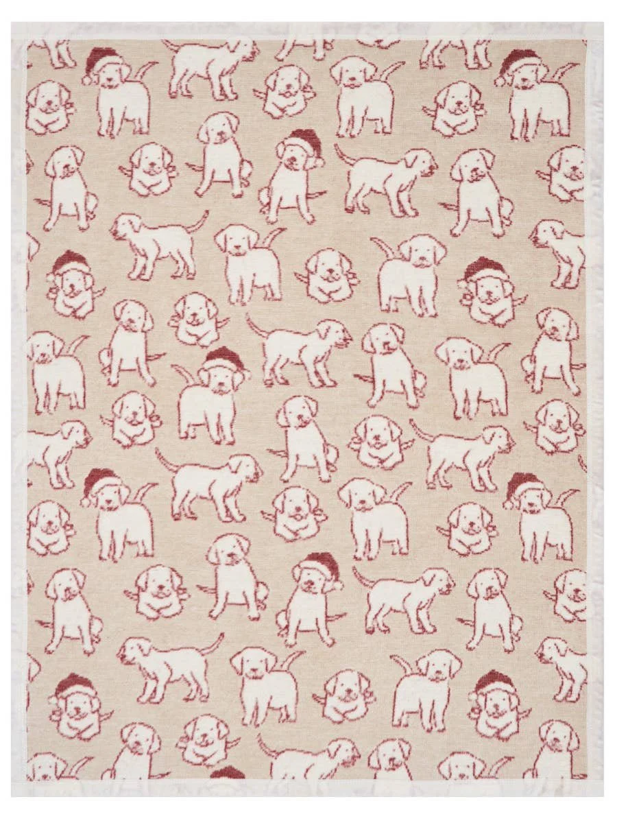 Chappy Wrap Santa Puppies Mini Blanket
