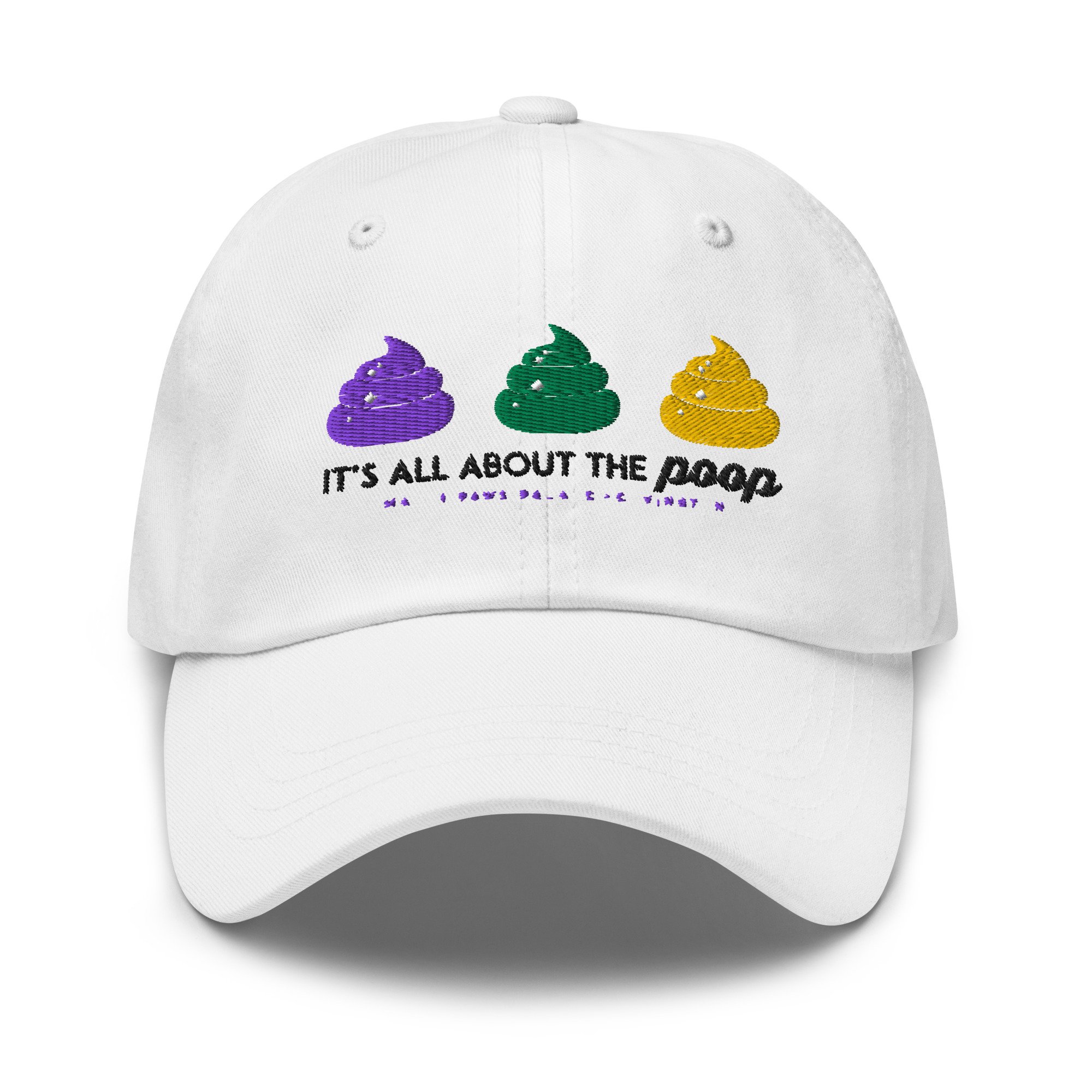 Mardi Paws All About the Poop Dad Hat