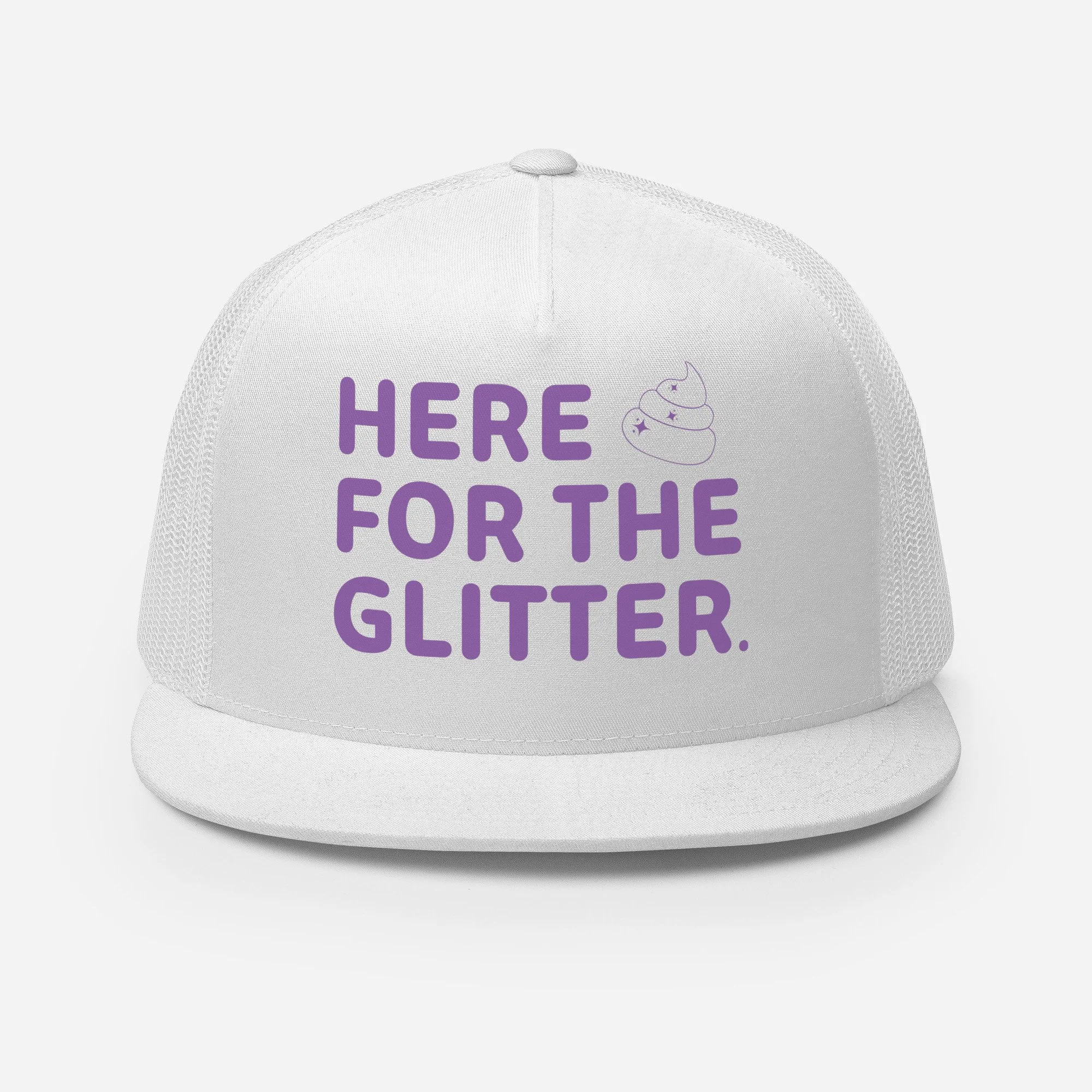 Mardi Paws Here for the Glitter Trucker Cap