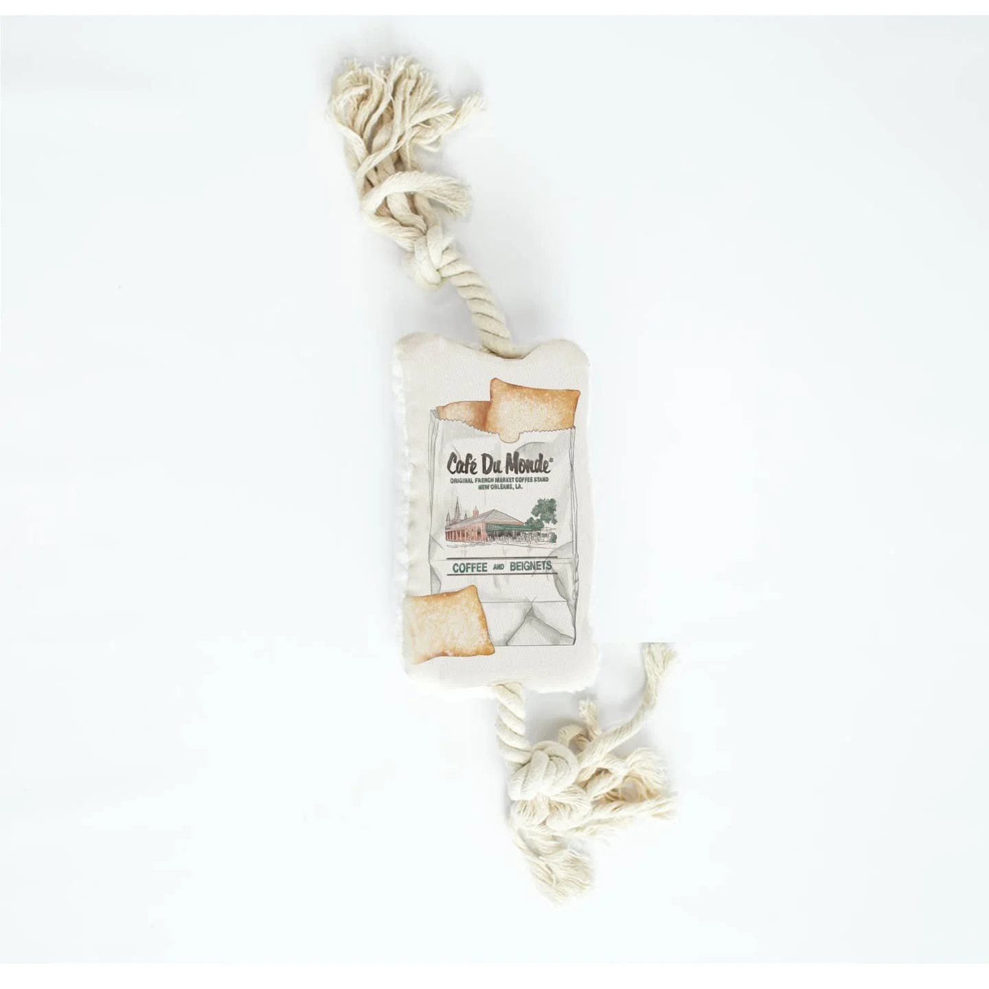 NOLA Tawk Cafe Du Monde Dog Toy