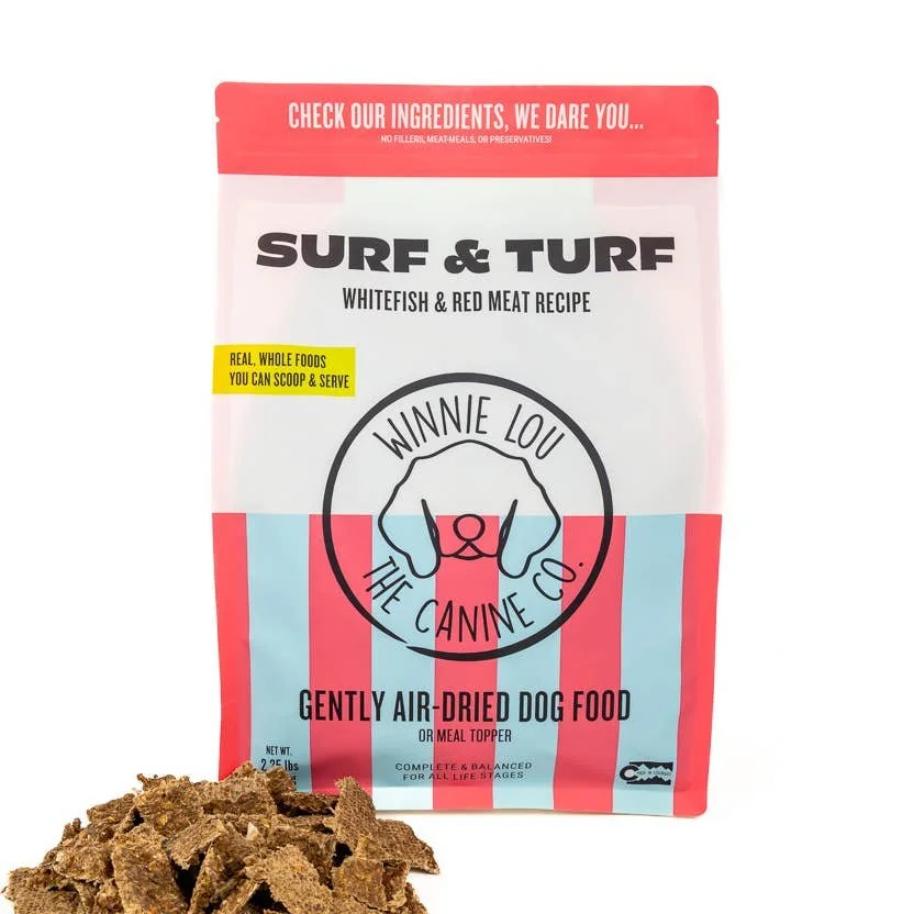 Winnie Lou Air Dried Dog Food/Topper Surf & Turf