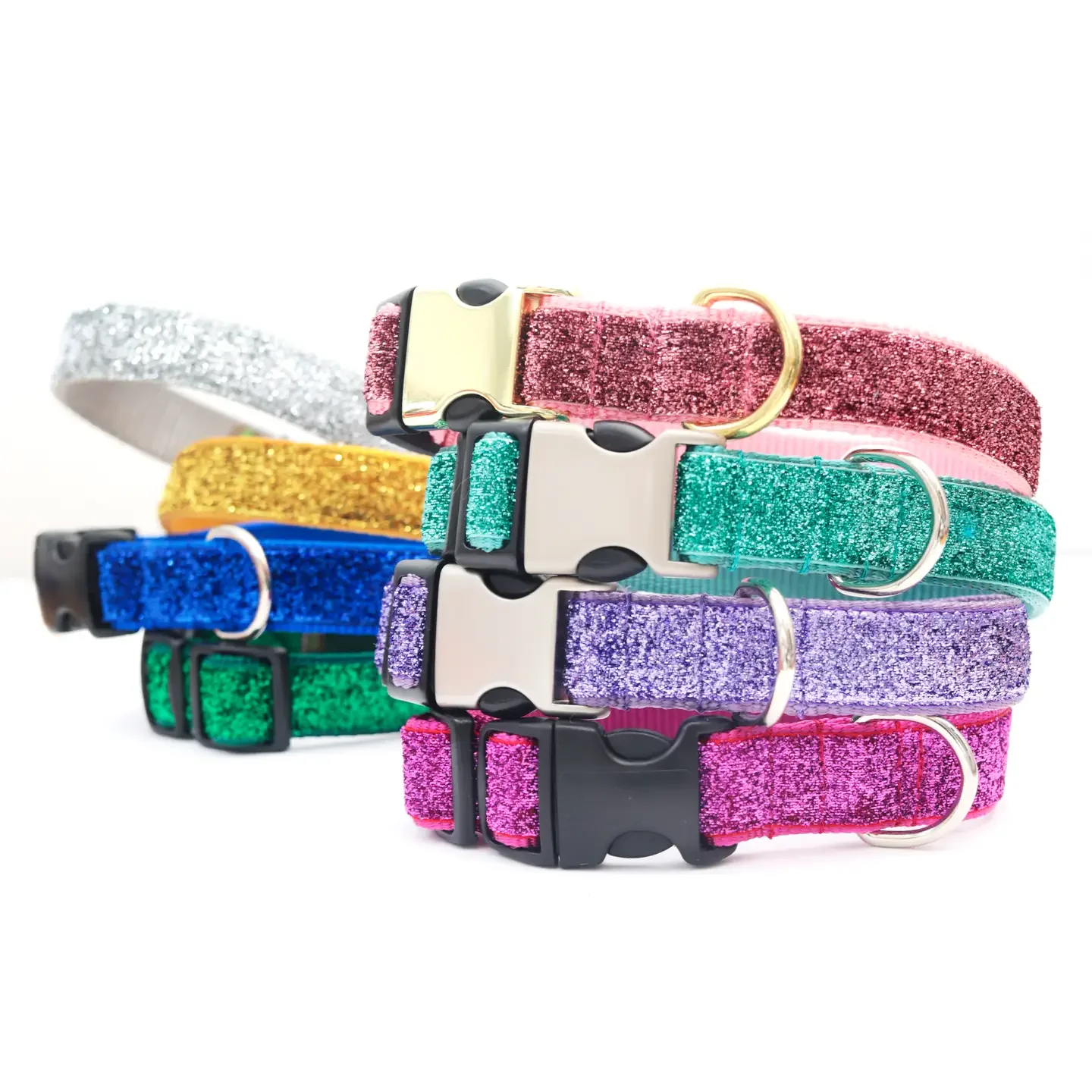 Glitter Velvet Dog Collar