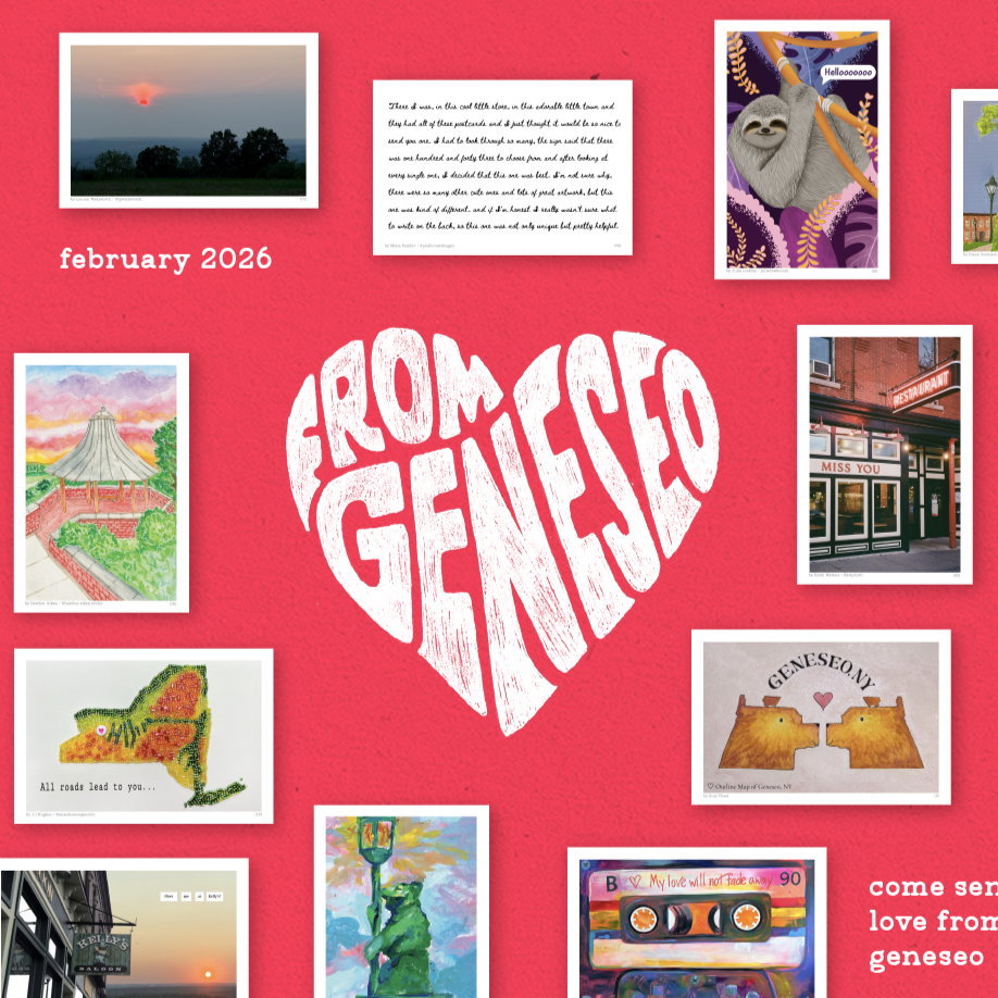 February 2026 /// Love From Geneseo: The Postcard Show