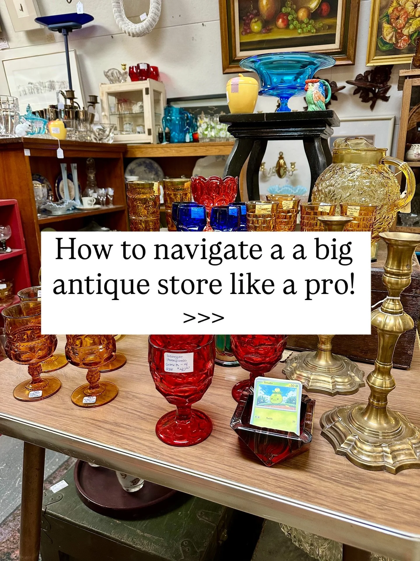 Vintage stores are magical&mdash;if you know how to approach them. My advice? Treat your first trip like reconnaissance: wander, soak it all in, and skip the pressure to buy. 
If something truly calls to you, grab it.

Then, go back for round two wit