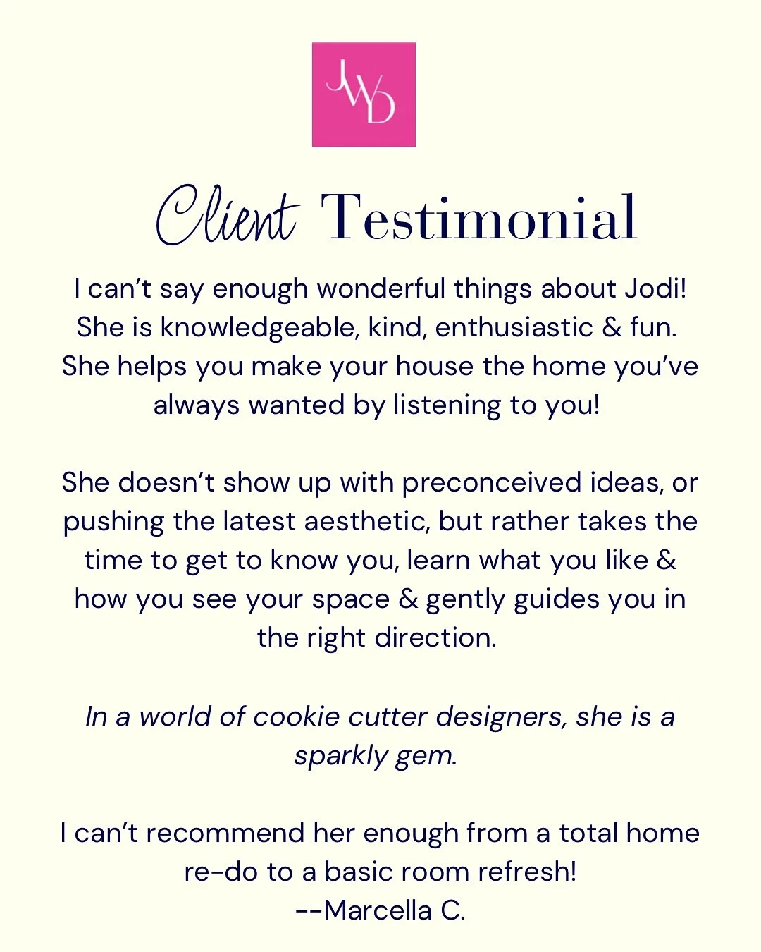 Sharing client reviews because apparently it&rsquo;s &ldquo;good marketing&rdquo; 🙃 But really, it&rsquo;s just an excuse to shout out the amazing people I get to work with. Thank you for letting me do what I love (and for making me look good while 
