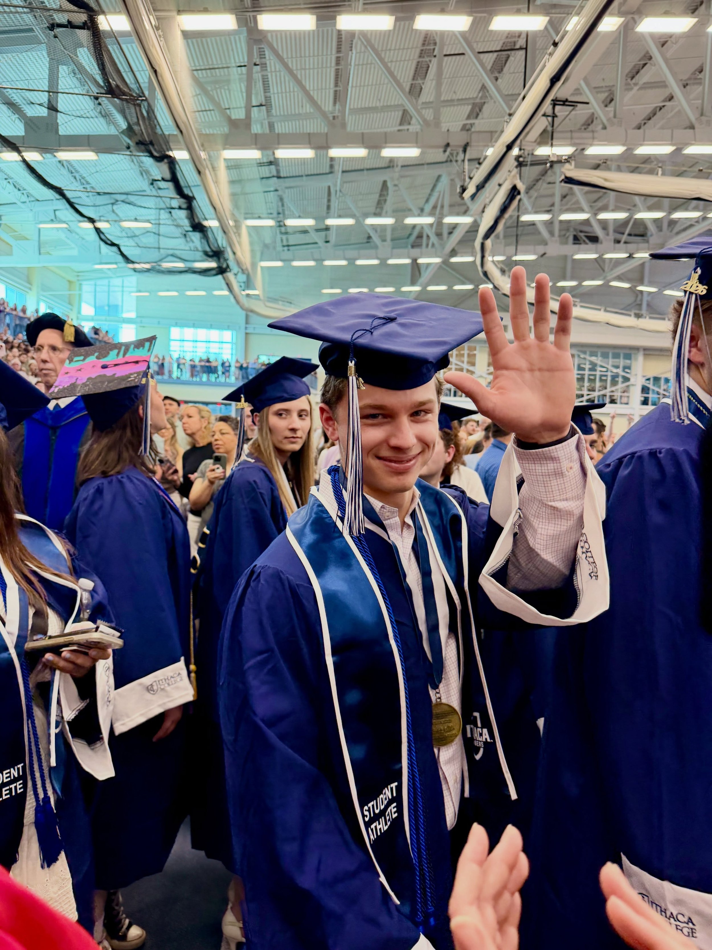 We have a college graduate and I couldn&rsquo;t be prouder! Our whole family loved his time at Ithaca and feel fortunate that we had many excuses to visit our soccer (and lacrosse for one season!) player. He made so many fantastic friends and so did 
