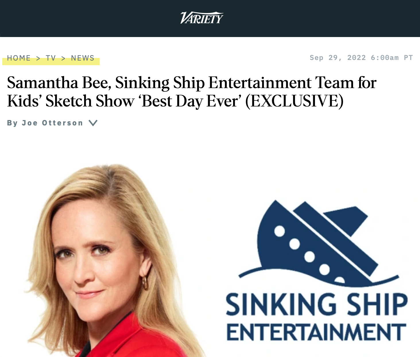 News — SAMANTHA BEE