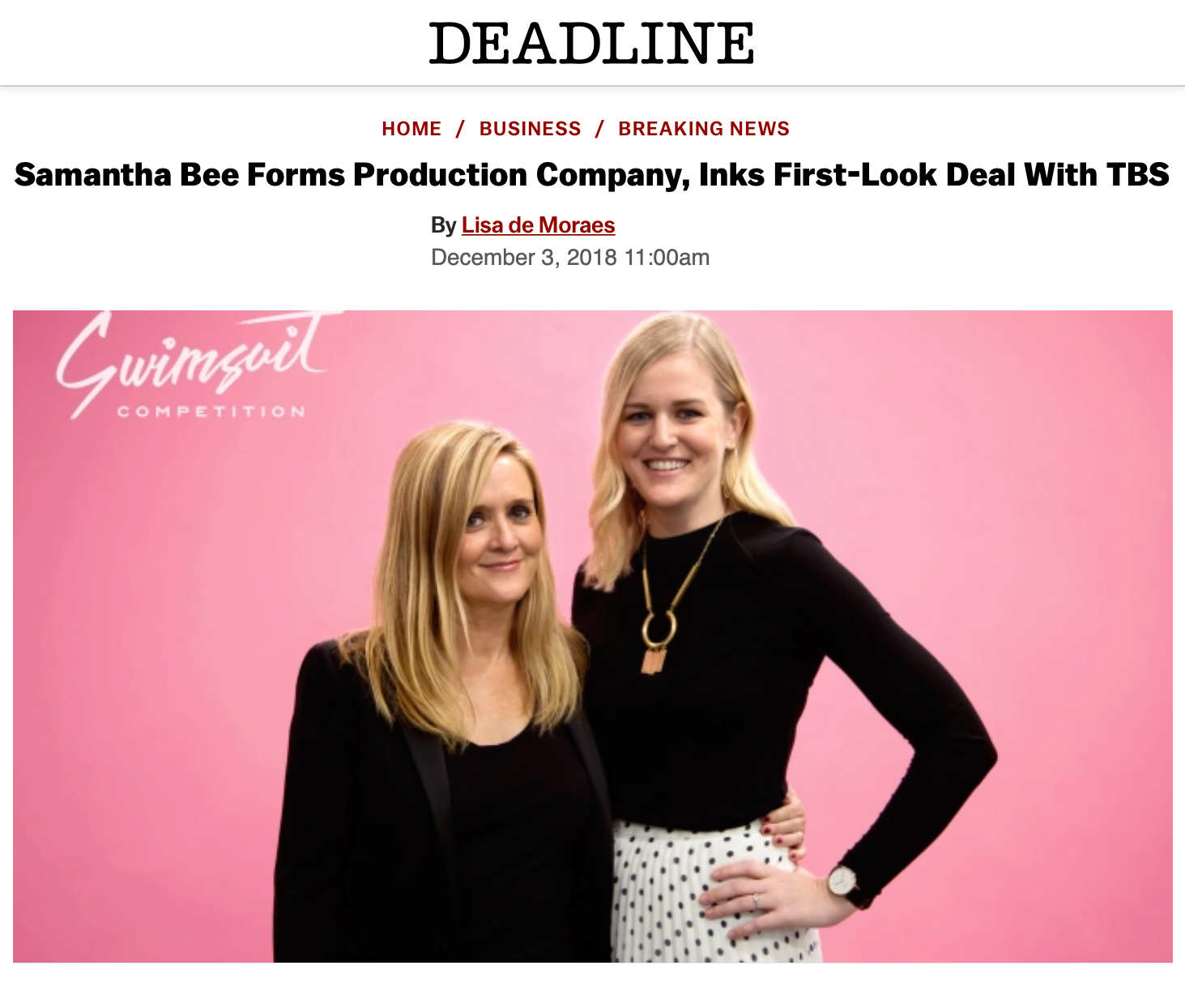 News — SAMANTHA BEE