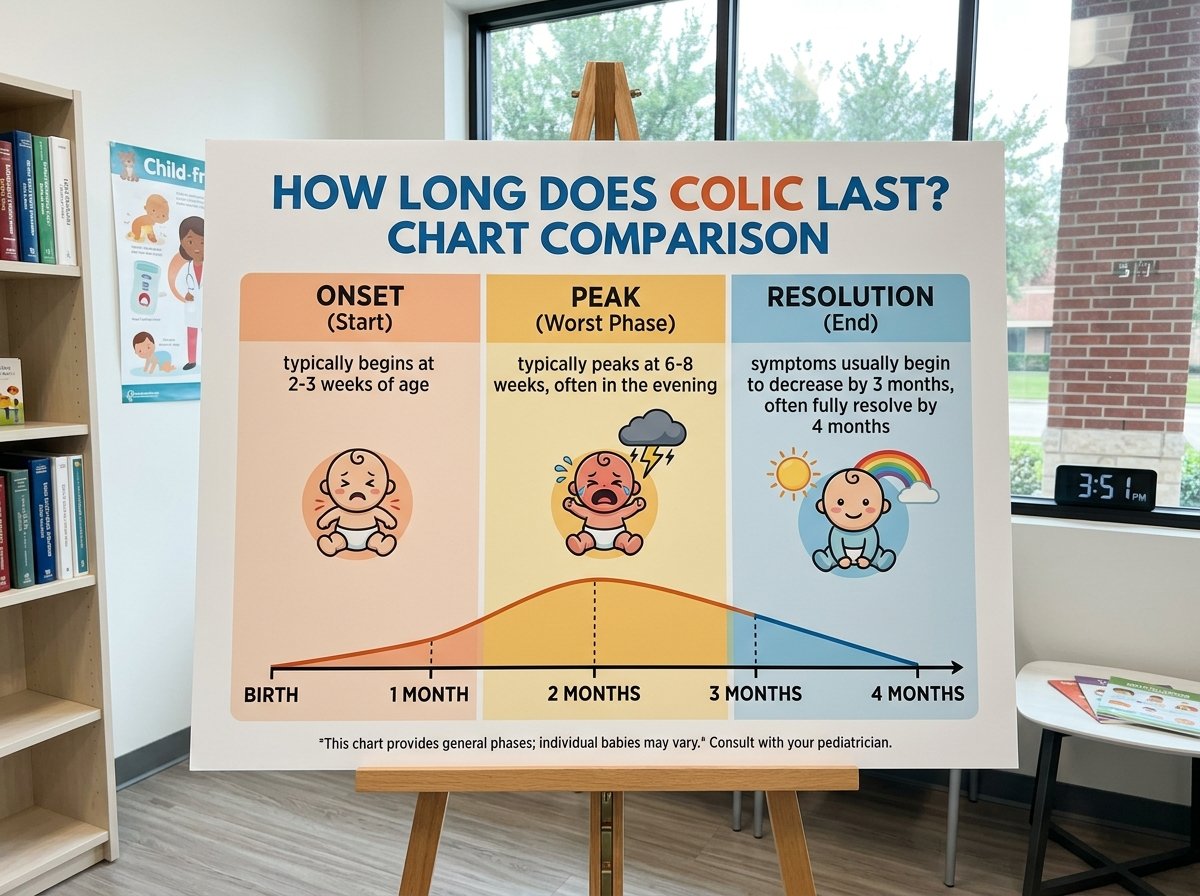 How long does colic last chart comparison.