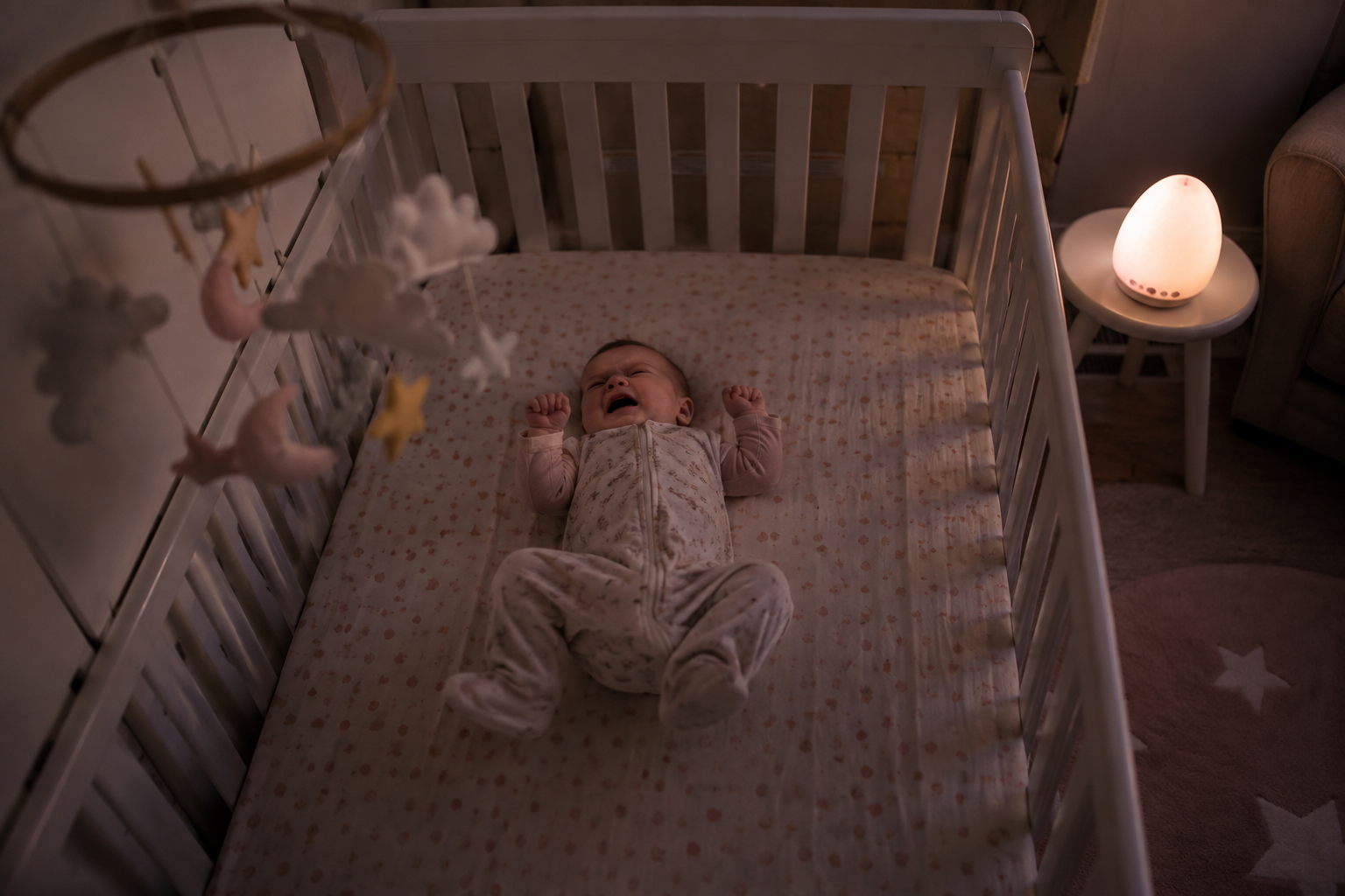 Infant sleeping less often during a developmental growth spurt