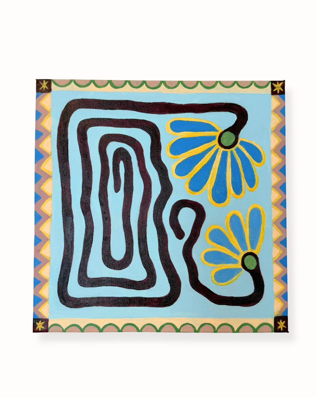 Wobbly Flower 03 - Original Painting