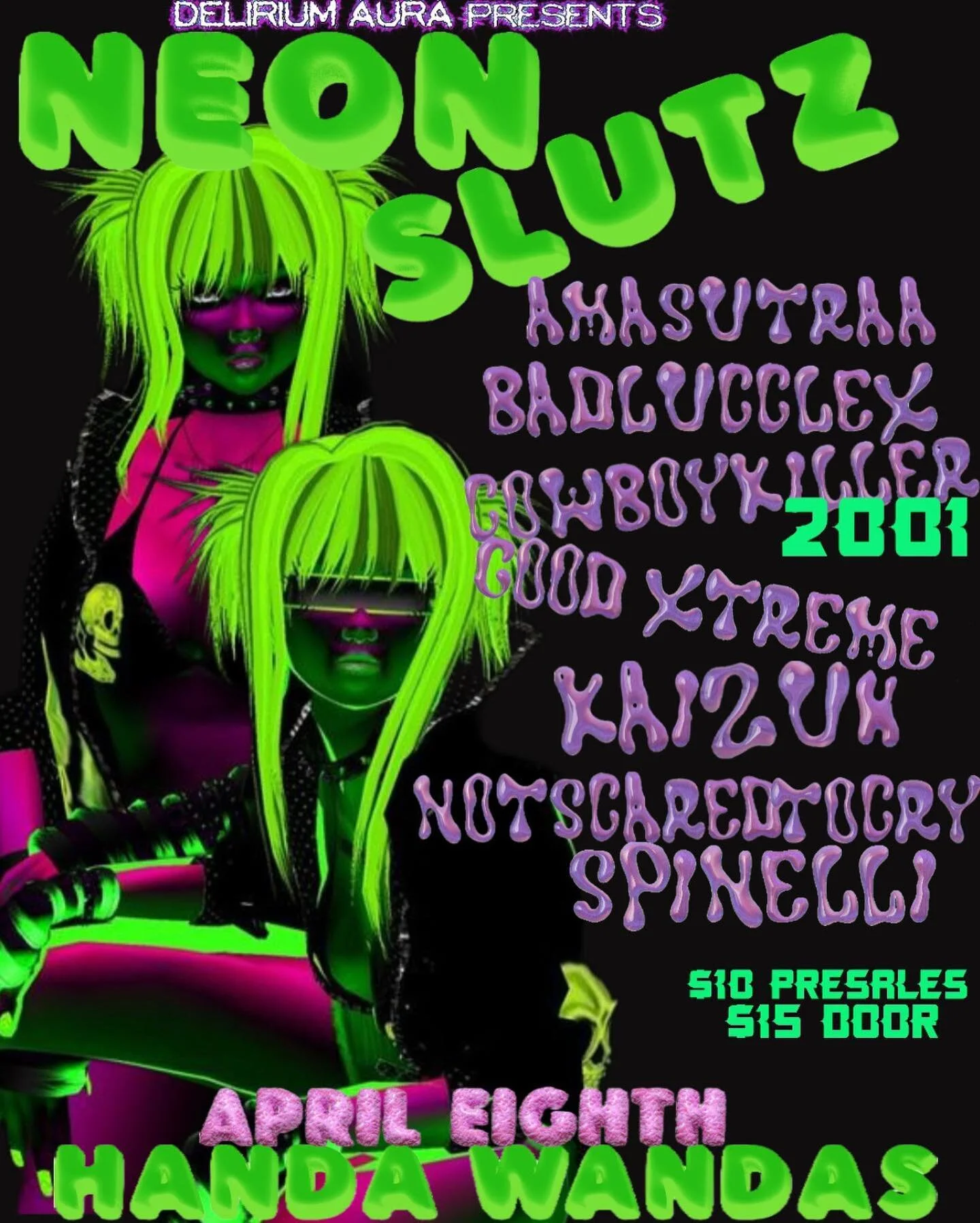 NEW ORLEANS 
APRIL 8 2023 10pm 
One year anniversary &amp; @broispretty birthday party! 

W special guest @cowboykiller2001 

LINK IN BIO