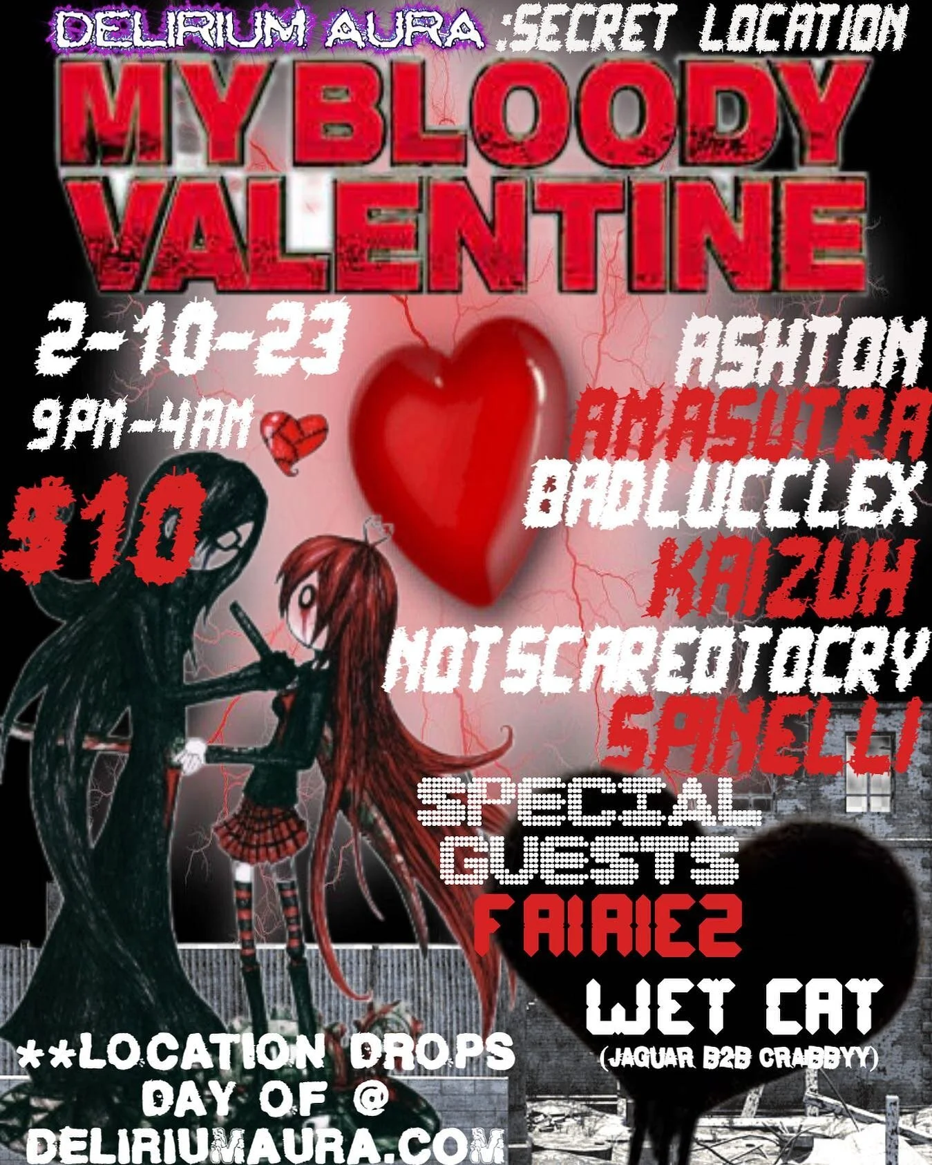 NOLA ! 
8 days away &amp; we brought some ATL favs ! ❤️WetCat (@jagu444r b2b @craibbyy ) &amp; @fairiez333 ❤️
Alongside our New Orleans favs ❤️ @cutupqueen / @kaizuh / @spinitbackspinelli ❤️

Location drops day of ! 
$10
18+
Countdown starts on websi