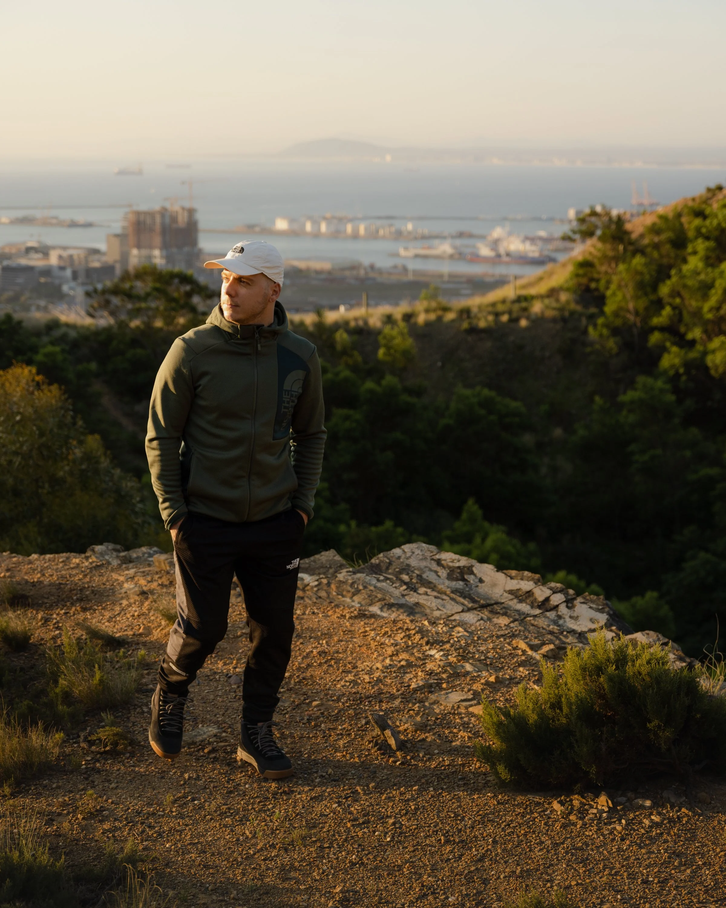 Lifestyle photography for The North Face of a male model in Cape Town, South Africa by photographer Vanartist