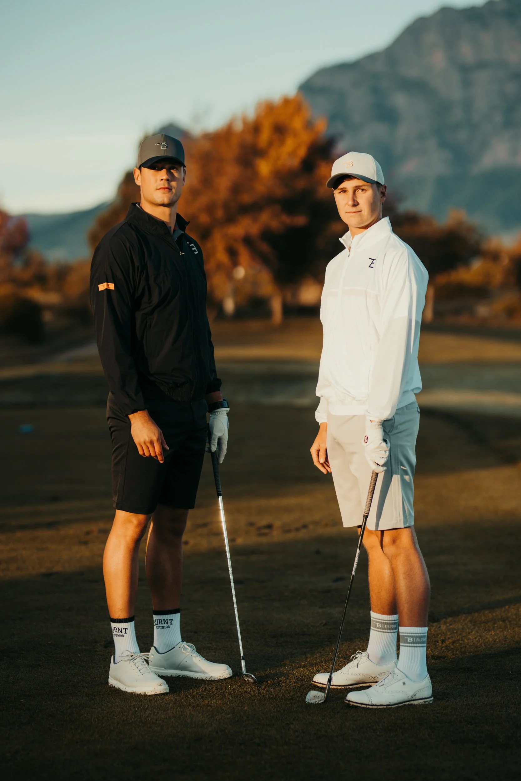 Lifestyle photography for Burnt Studios of male models playing golf in Cape Town, South Africa by photographer Vanartist