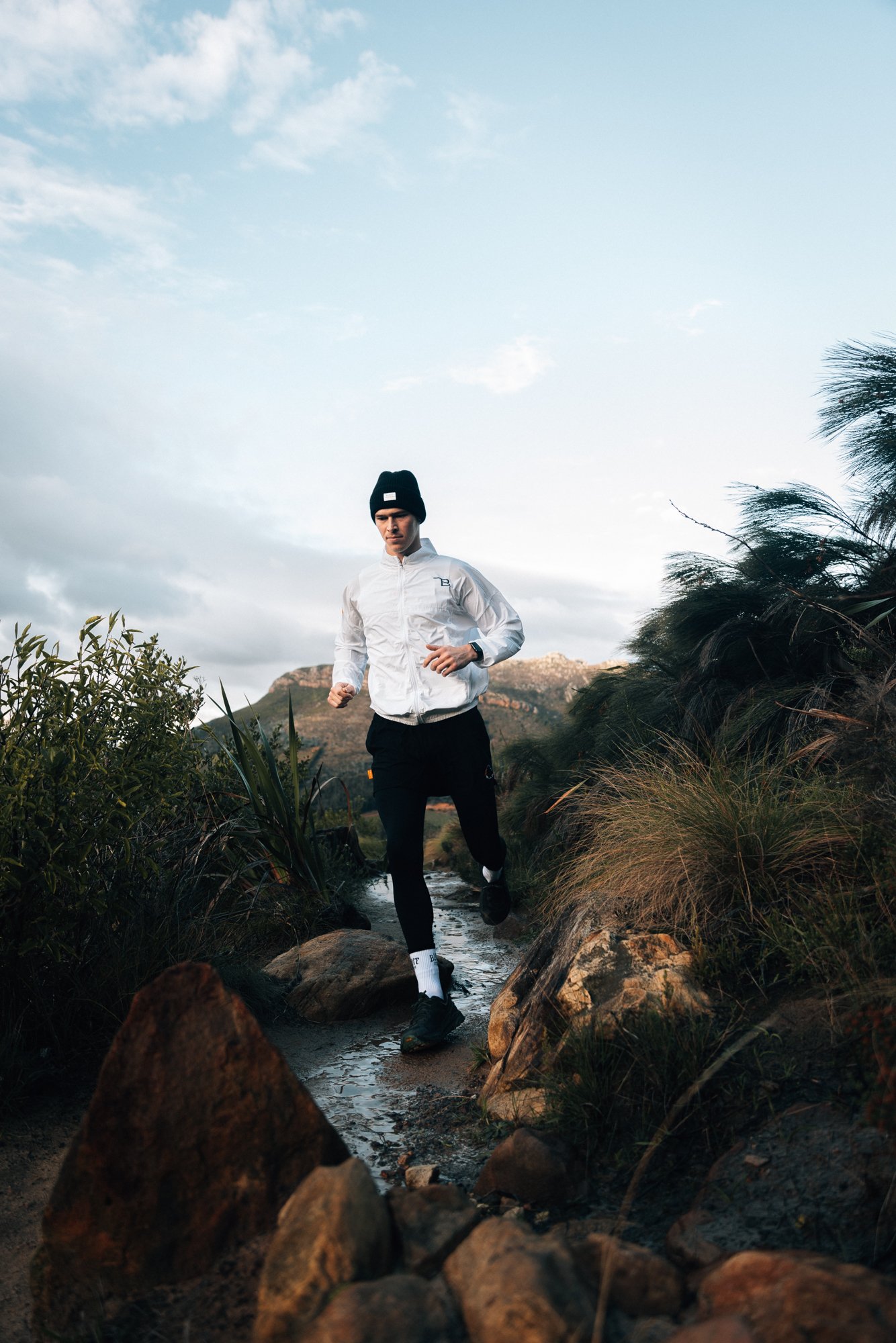 Lifestyle photography for Burnt Studios with runner model in Cape Town, South Africa by photographer Vanartist