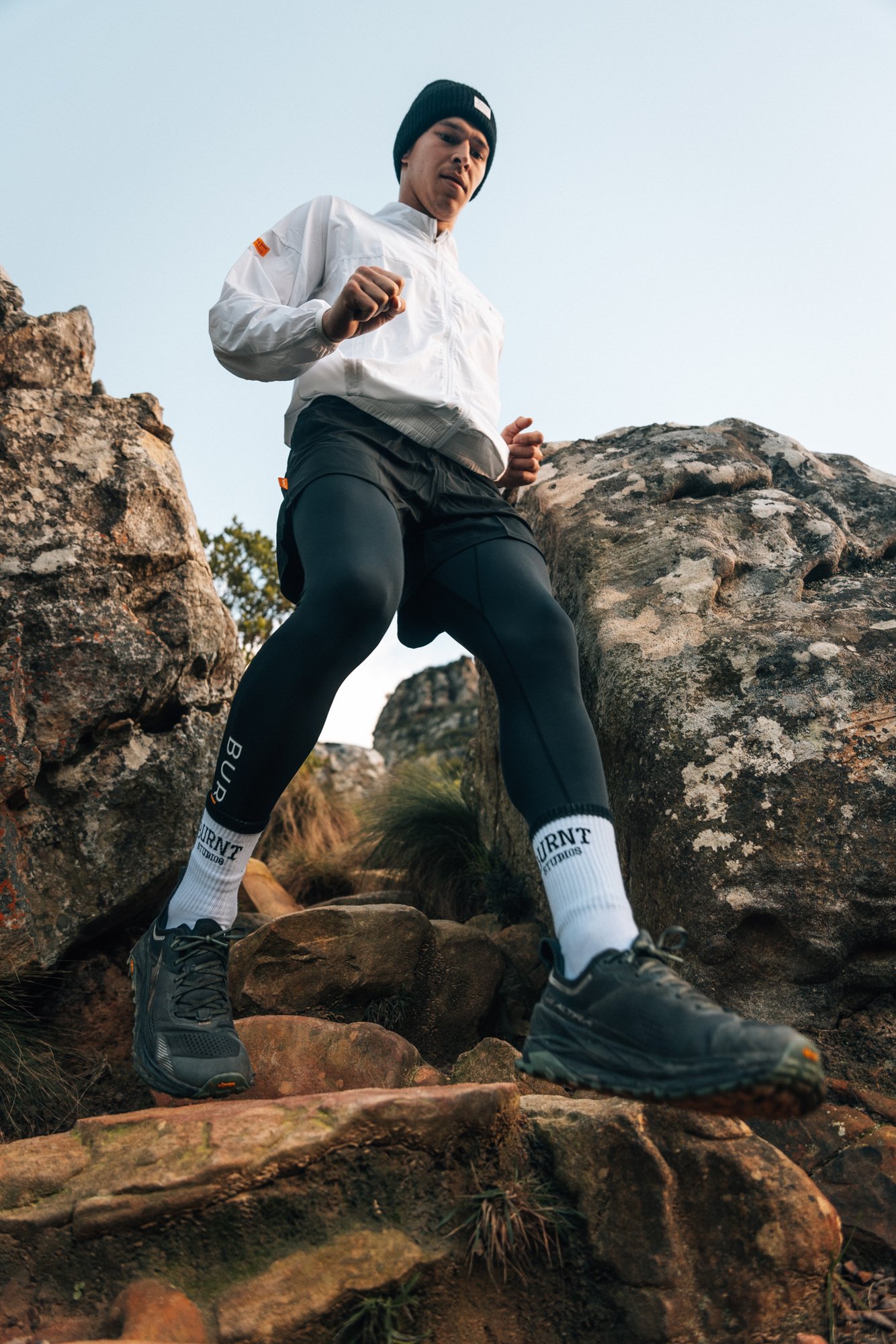 Lifestyle photography for Burnt Studios with runner model in Cape Town, South Africa by photographer Vanartist
