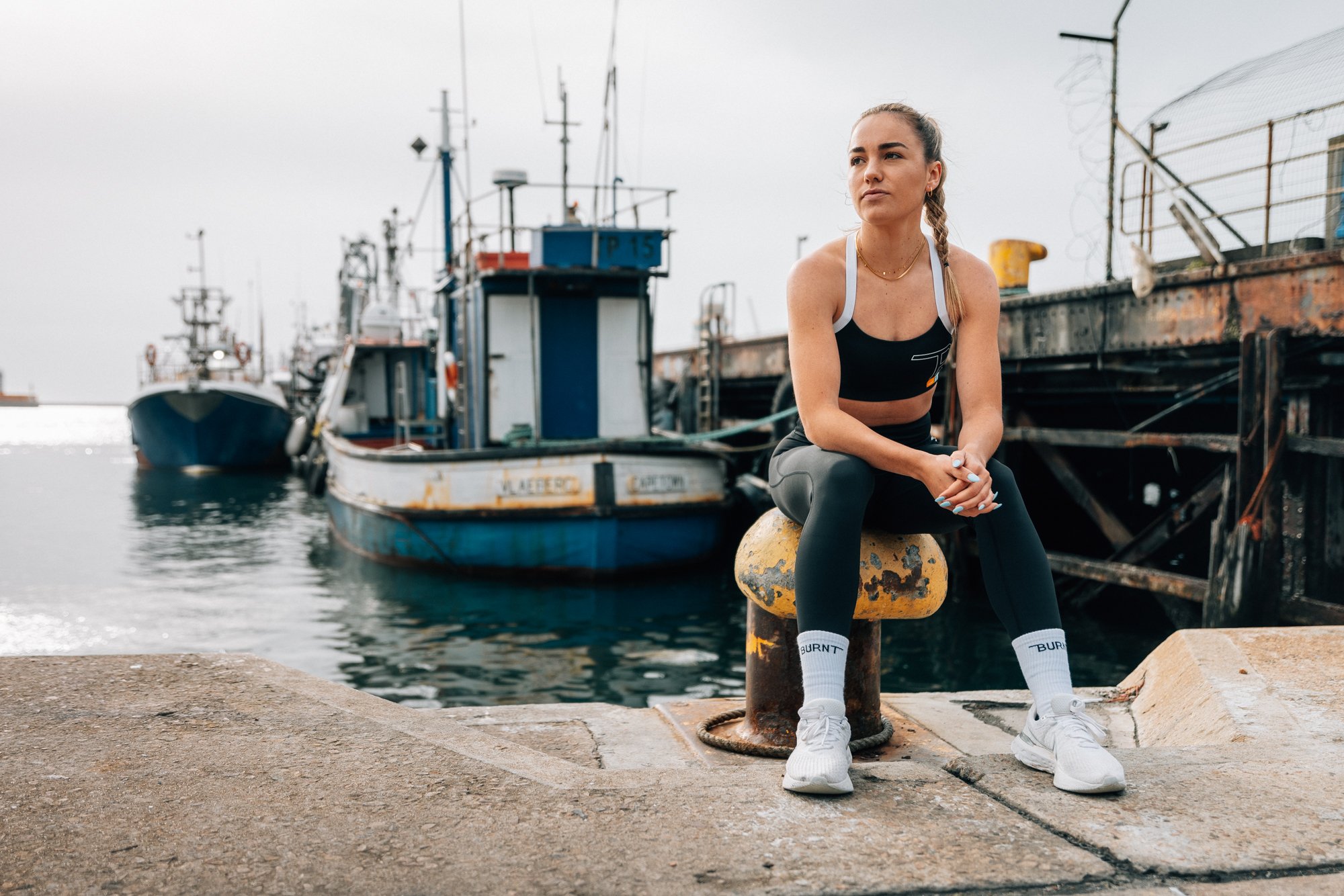 Lifestyle photography for Burnt Studios with female runner model in Cape Town, South Africa by photographer Vanartist