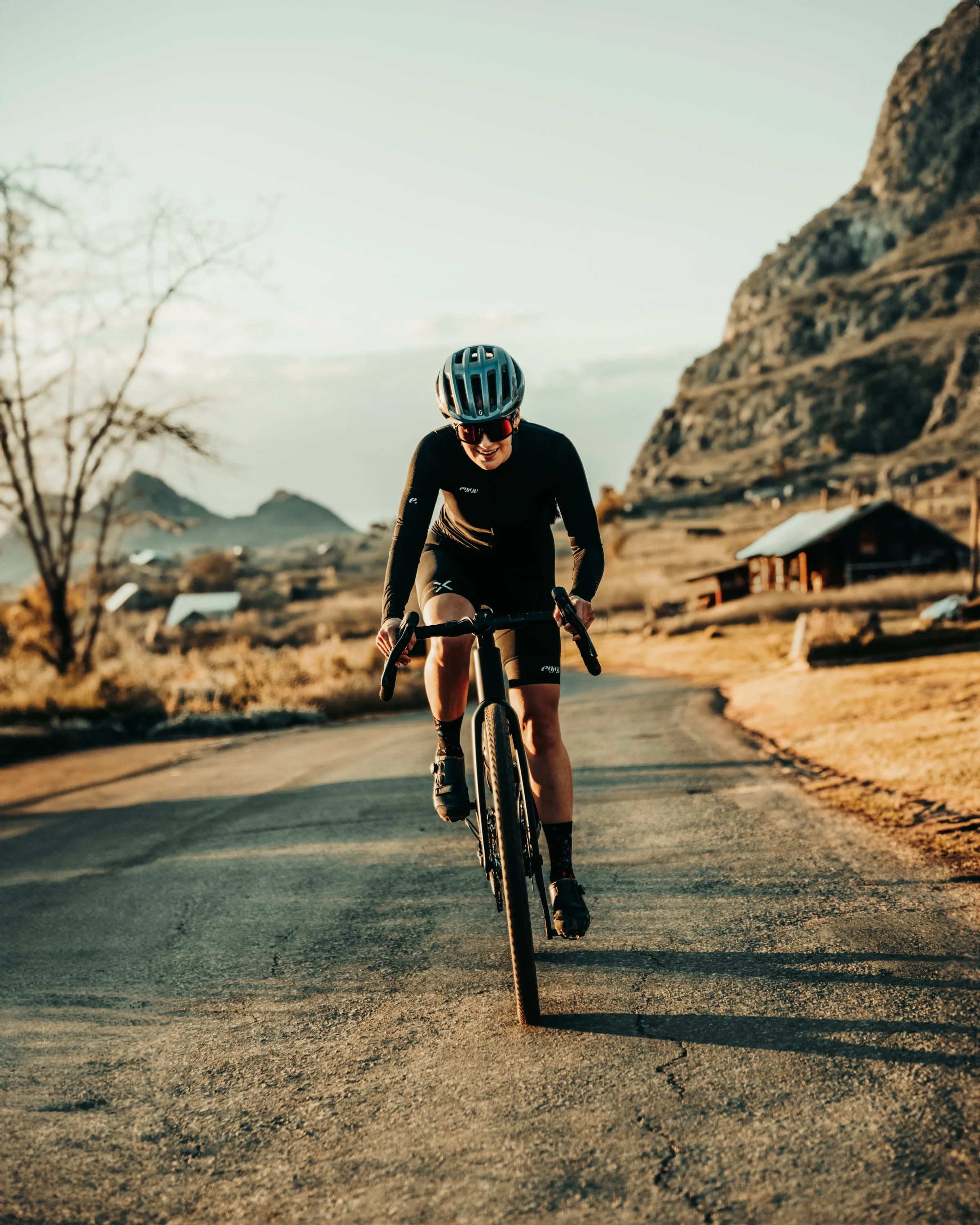 Lifestyle photography with female cyclist model in Cape Town, South Africa by photographer Vanartist
