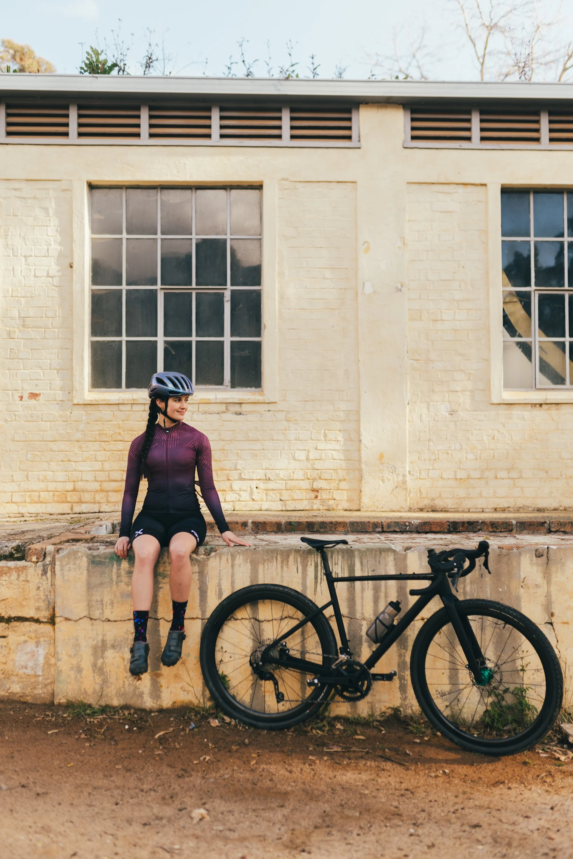 Lifestyle photography with female cyclist model in Cape Town, South Africa by photographer Vanartist