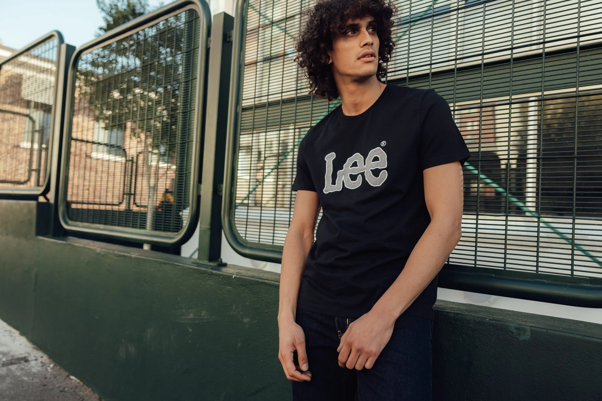 Fashion photography for Lee Jeans of a young model wearing a black t-shirt in Cape Town, South Africa by photographer Vanartist