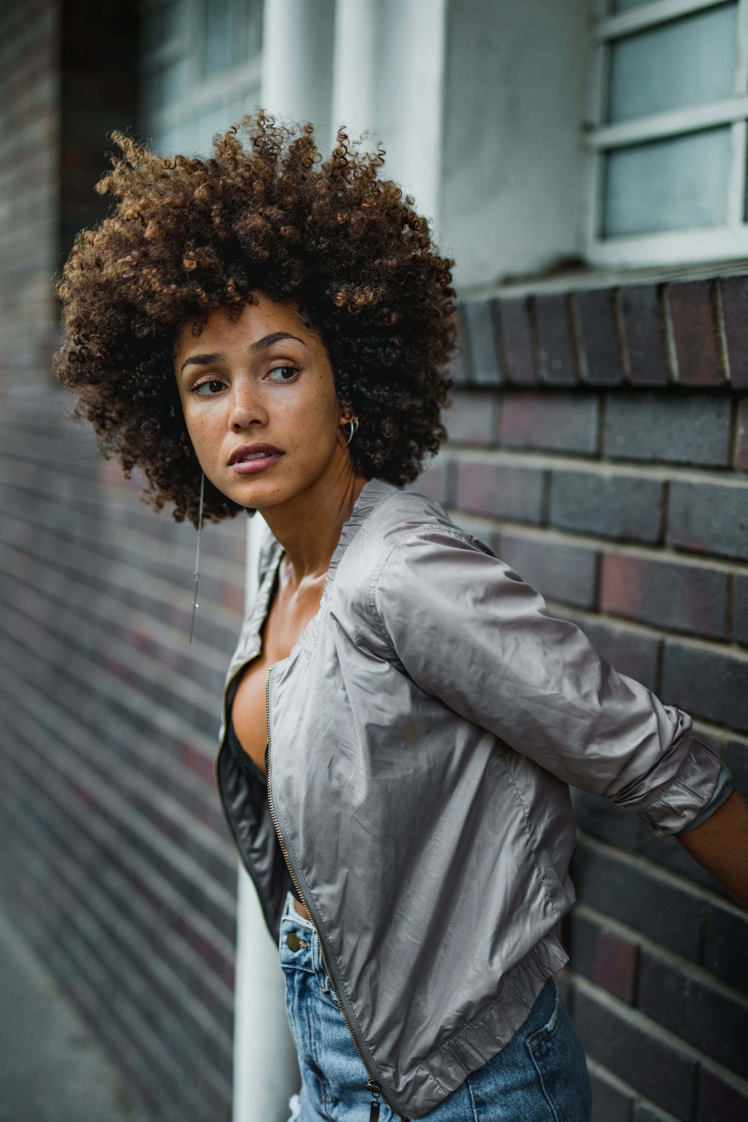 Lifestyle photography of Brazilian model in denim in Cape Town, South Africa by photographer Vanartist