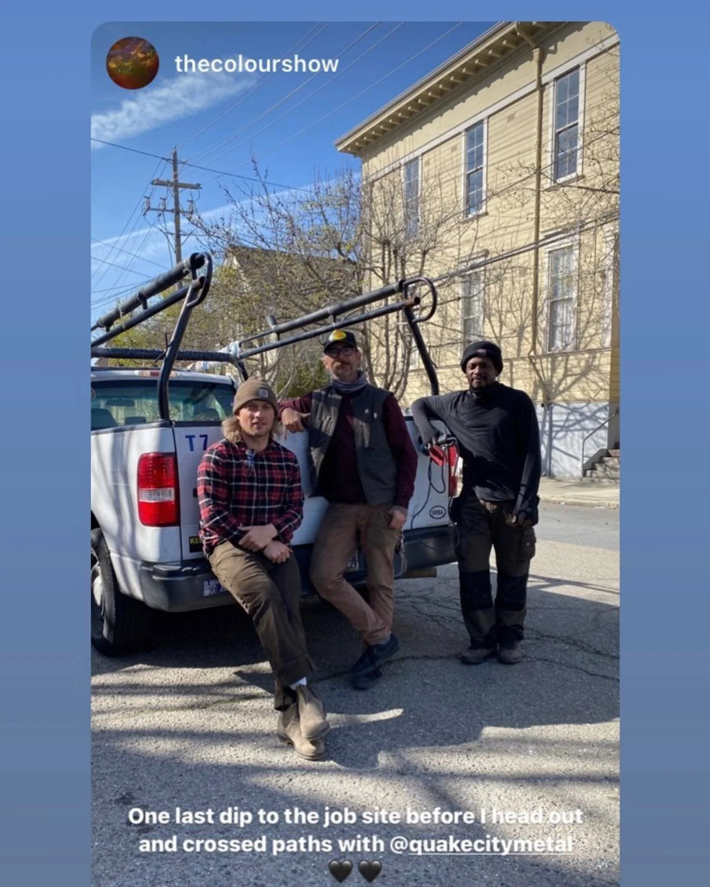 I contribute a lot of what I&rsquo;ve learned in this industry to these two guys. Big shout out to @itsallalchemy thank you for your patients with me and Jon @quakecitymetal for taking me under your watch. I am forever thankful for your friendship an