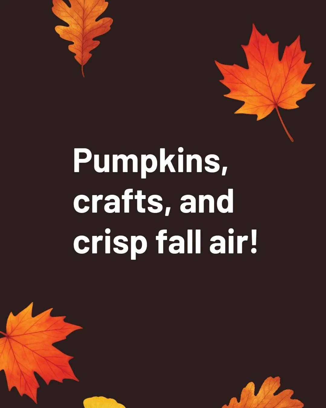 Pumpkins, crafts, and crisp fall air&mdash;Second Saturday is getting festive! 🍁🎃

Join us on October 11 for a fall-themed Second Saturday just for foster, adoptive, and kinship families.

🍽️ Dinner for the whole family
🎨 Seasonal crafts in the a