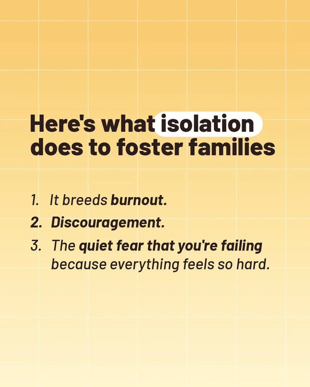 &quot;I think the friendly faces and recognizing that you know we're not the only ones doing this so there's a kind of this big extended family that we feel like we are a part of when we come out here so we just love that.&quot; &mdash; Foster Parent